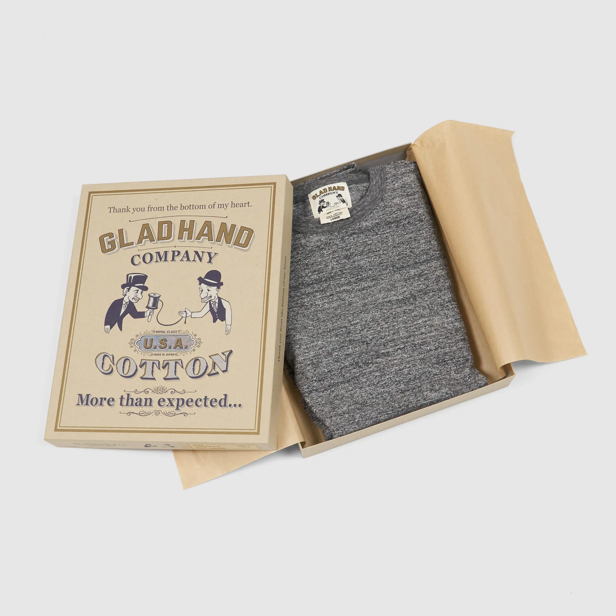 Glad Hand & Co. Longsleeve Basic Crew Neck T-Shirt sold by DeeCee style