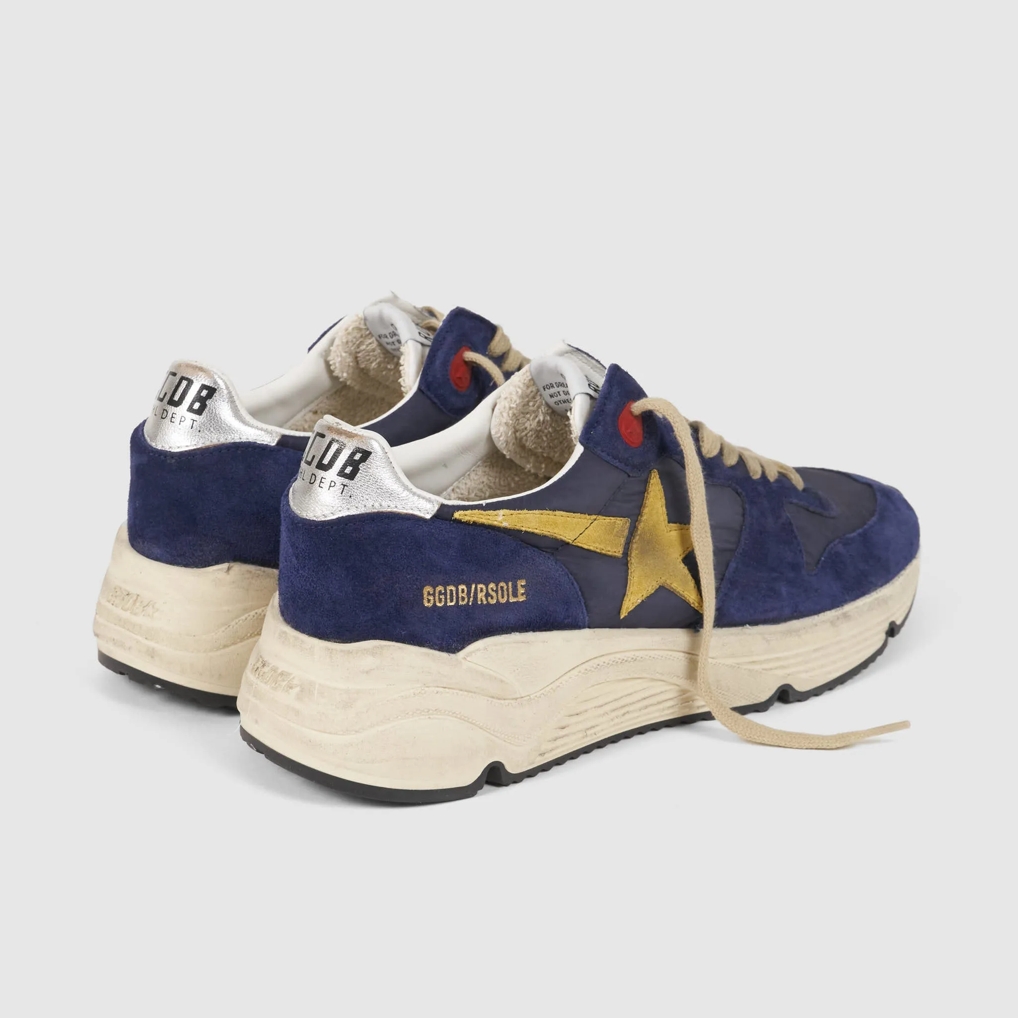 Golden Goose Running Sole Blue Mustard White Sneakers sold by DeeCee style product image thumbnail 5