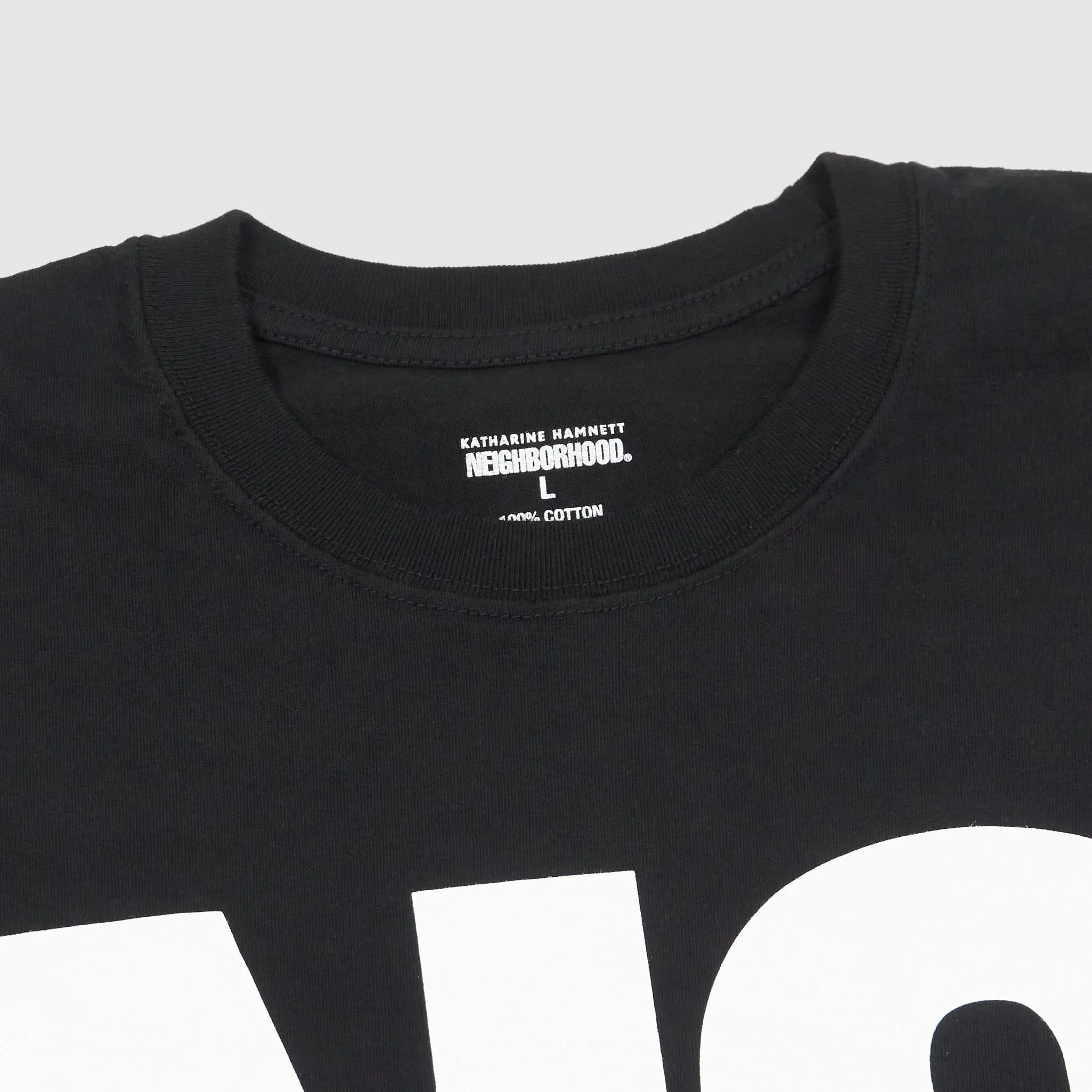 Neighborhood x Katharine Hamnett «No War» Crew Neck T-Shirt sold by DeeCee style product image thumbnail 3