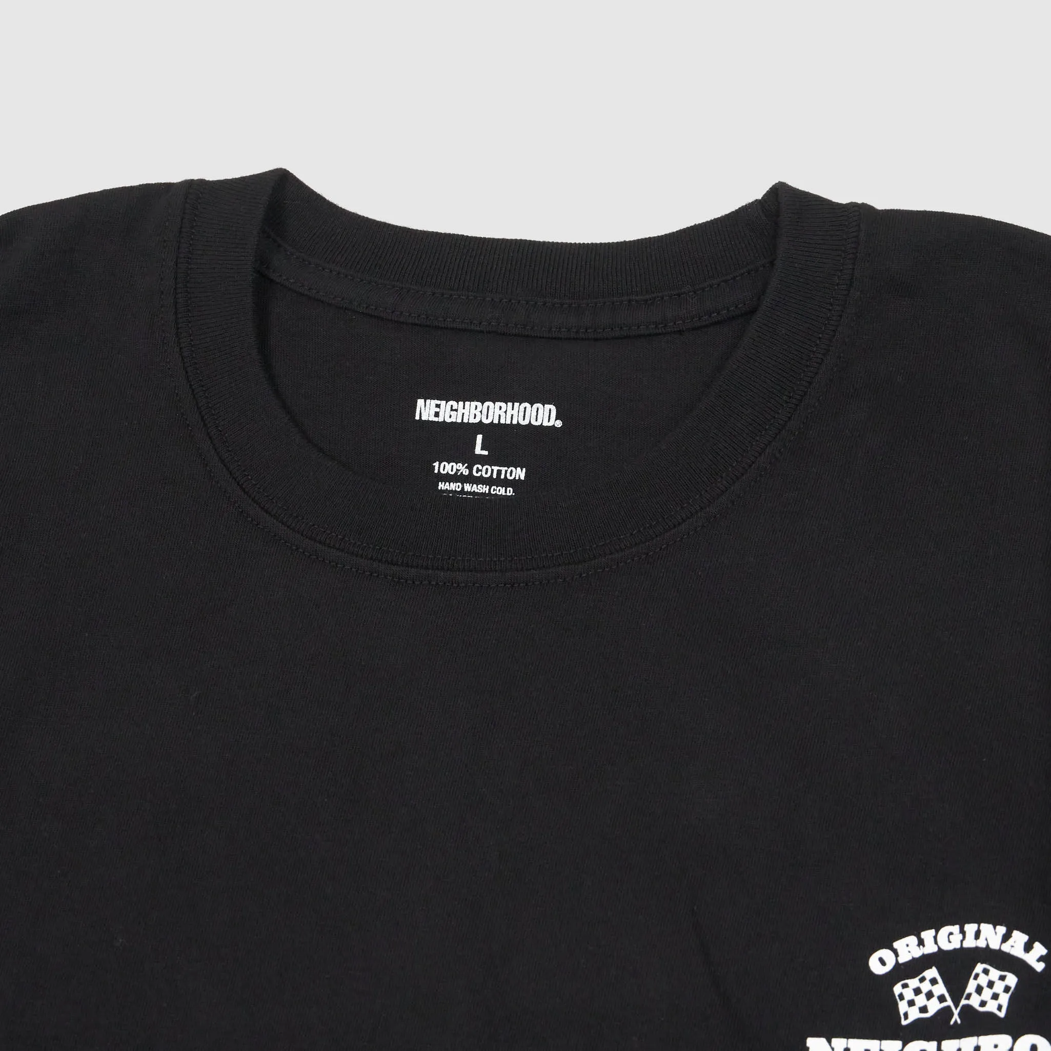 Neighborhood Logo Crew Neck Backprint Long Sleeve T-Shirt sold by DeeCee style product image thumbnail 3