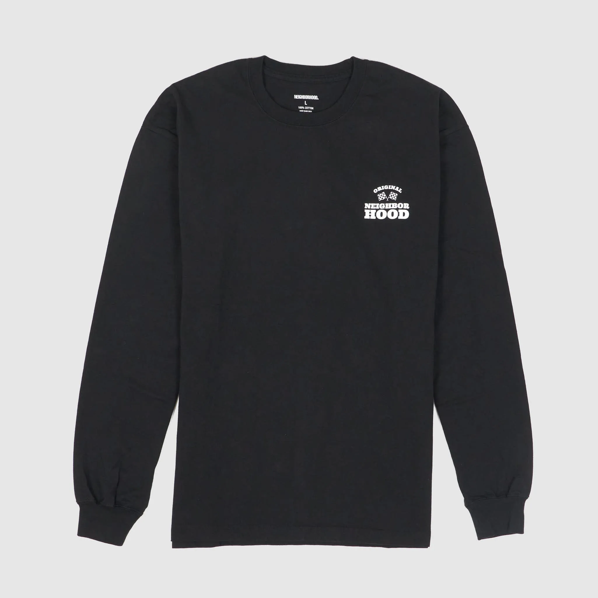 Neighborhood Logo Crew Neck Backprint Long Sleeve T-Shirt sold by DeeCee style