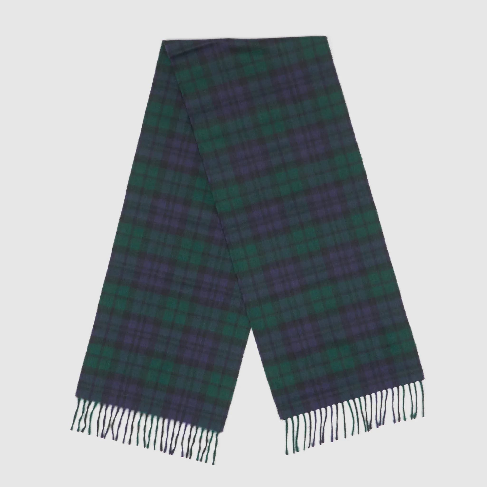 Double RL Plaid Cashmere Scarf sold by DeeCee style