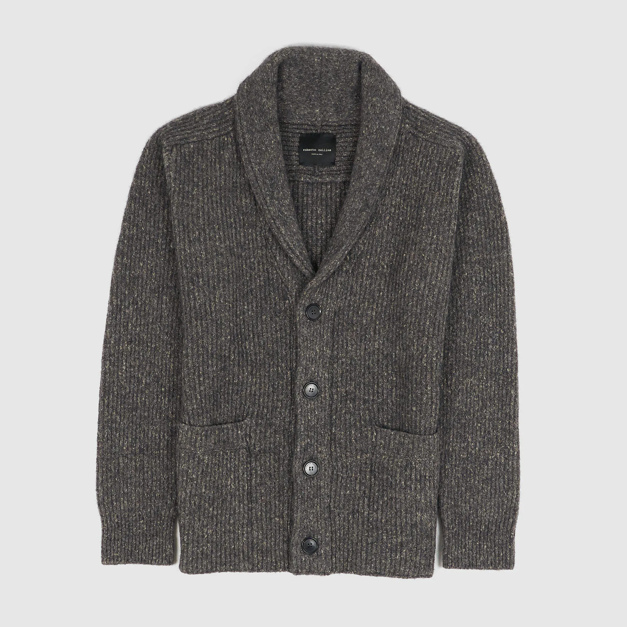 Roberto Collina Buttoned Shawl Collar Cardigan sold by DeeCee style