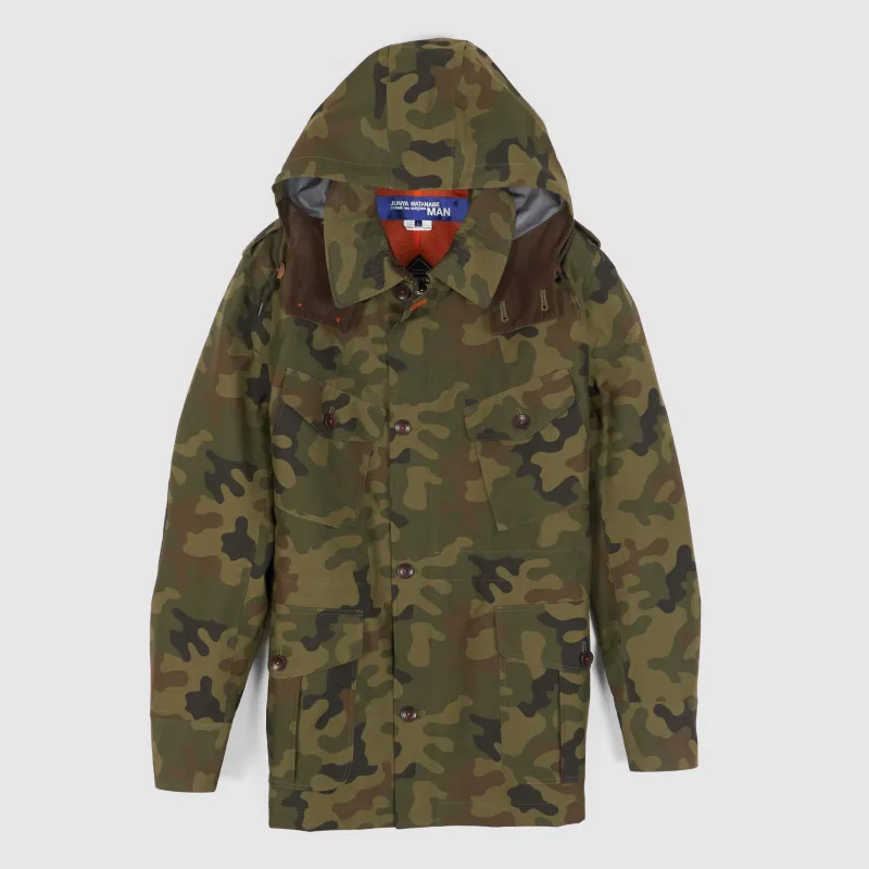 Junya Watanabe Man Camouflage Gore-Tex Hooded Jacket sold by DeeCee style