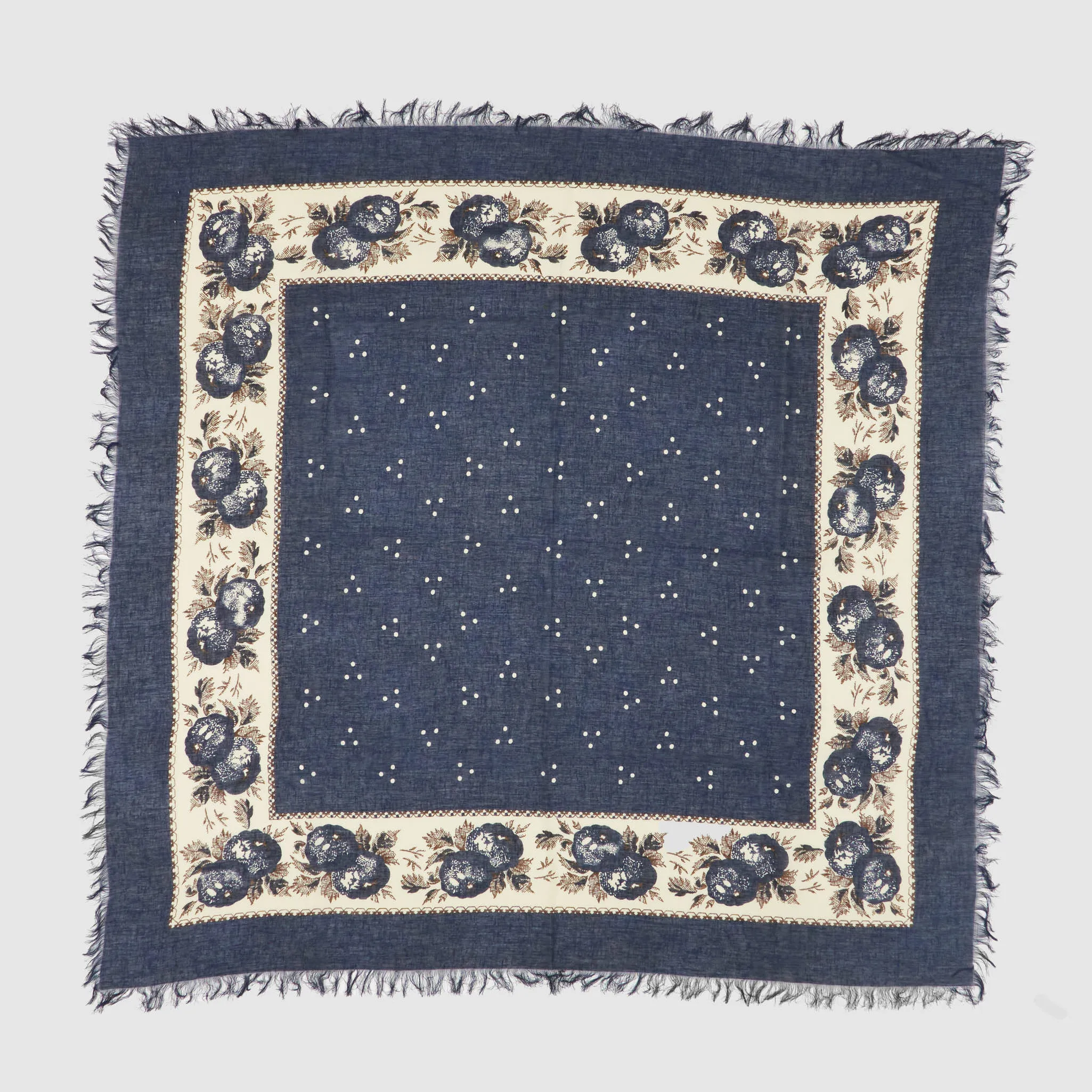 Kapital Big Fringe Stole Persimmon Scarf sold by DeeCee style