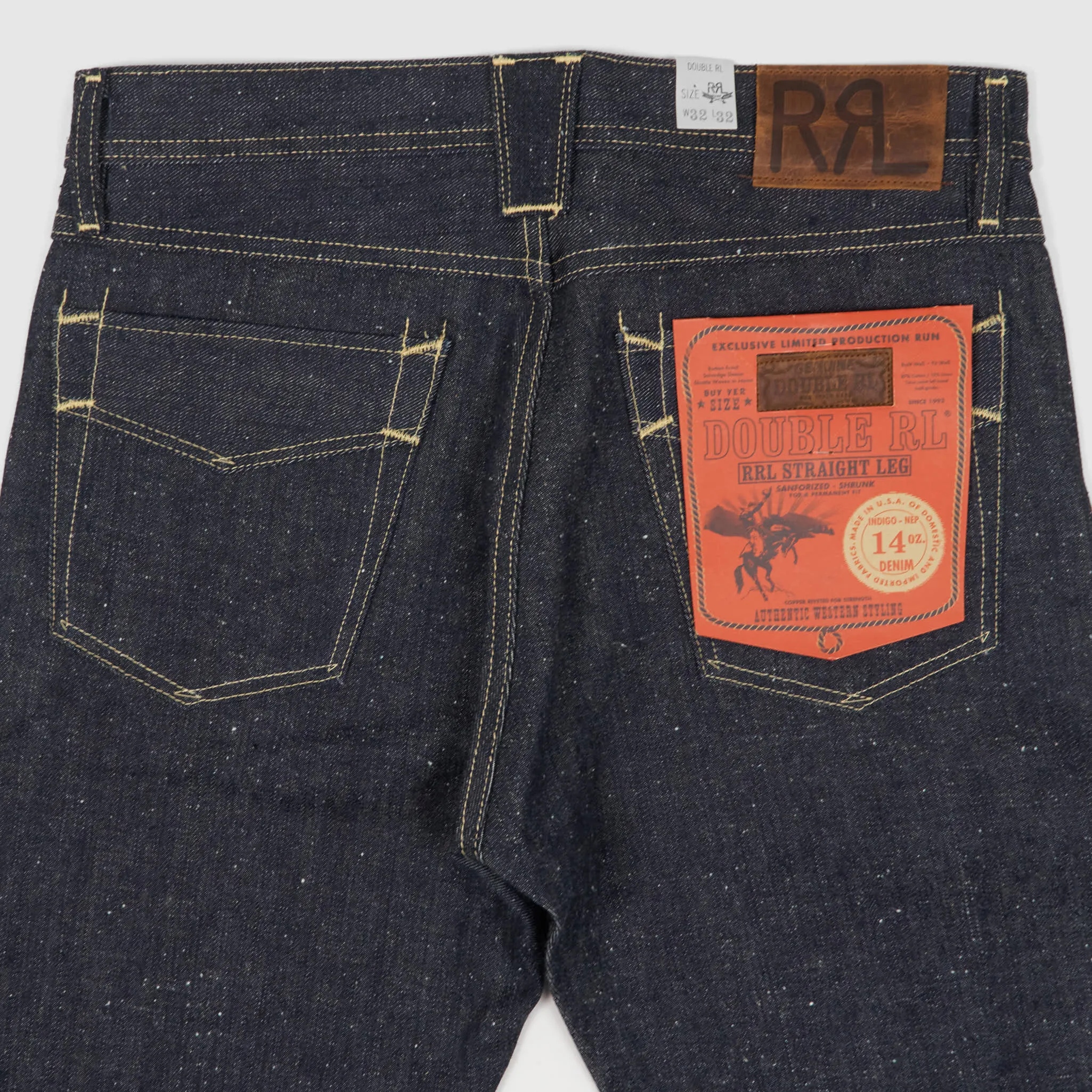 Double RL Limited Edition Straight Indigo Five Pocket Selvage Jeans sold by DeeCee style product image thumbnail 5