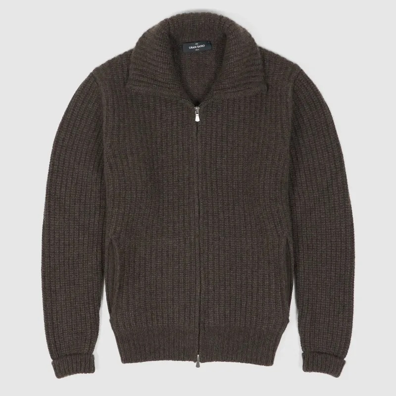 Gran Sasso Full Zip Pure Cashmere Cardigan sold by DeeCee style