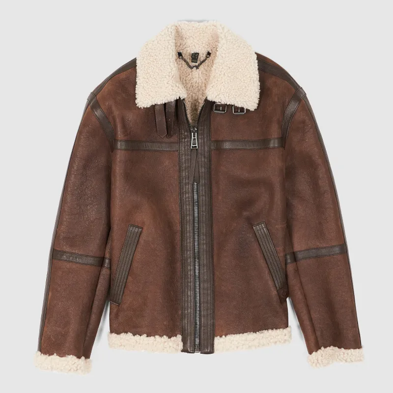 Belstaff Ladies Launch Shearling Jacket sold by DeeCee style