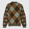 Golden Goose Knitted Diamond Pattern Crew Neck Pullover sold by DeeCee style