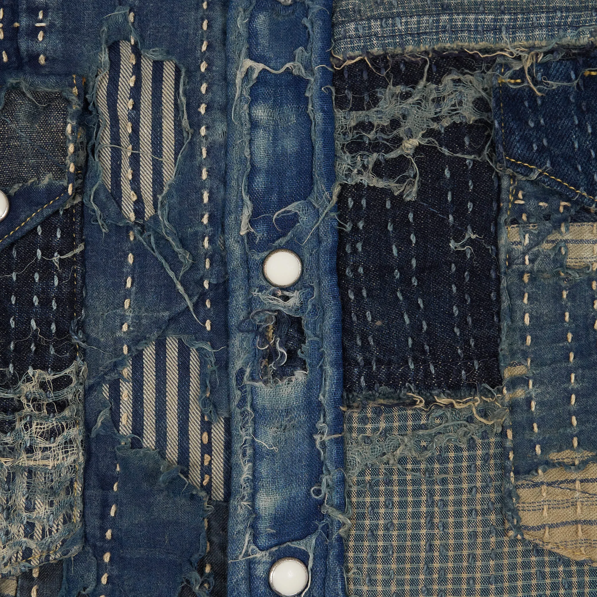 Kapital Western Nora x Kaya Boro Patchwork Western Shirt Jacket sold by DeeCee style product image thumbnail 4