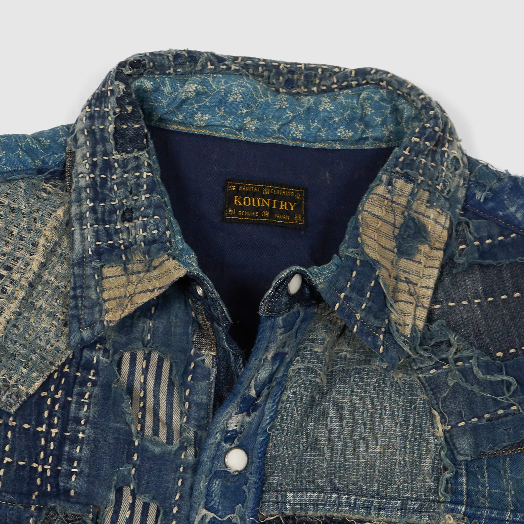 Kapital Western Nora x Kaya Boro Patchwork Western Shirt Jacket sold by DeeCee style product image thumbnail 5
