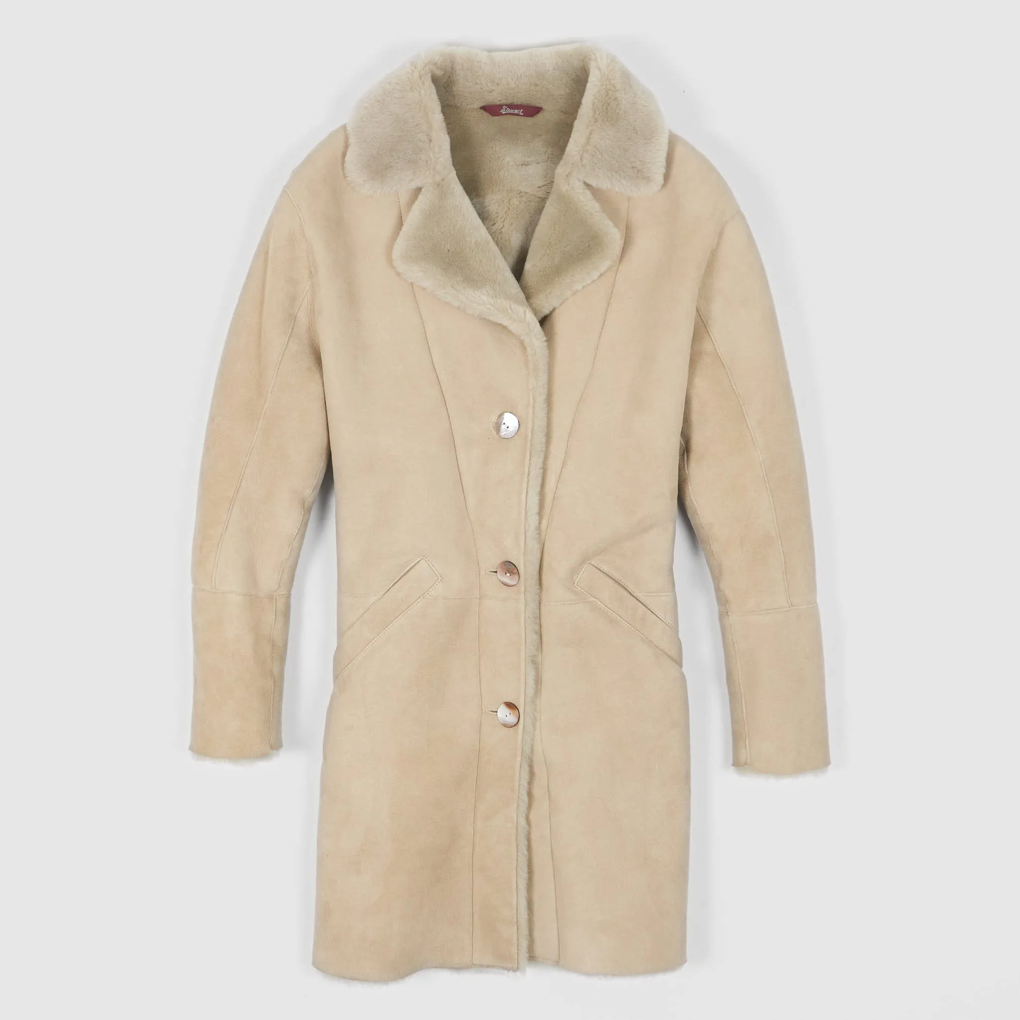 Stewart Ladies Shearling Coat sold by DeeCee style