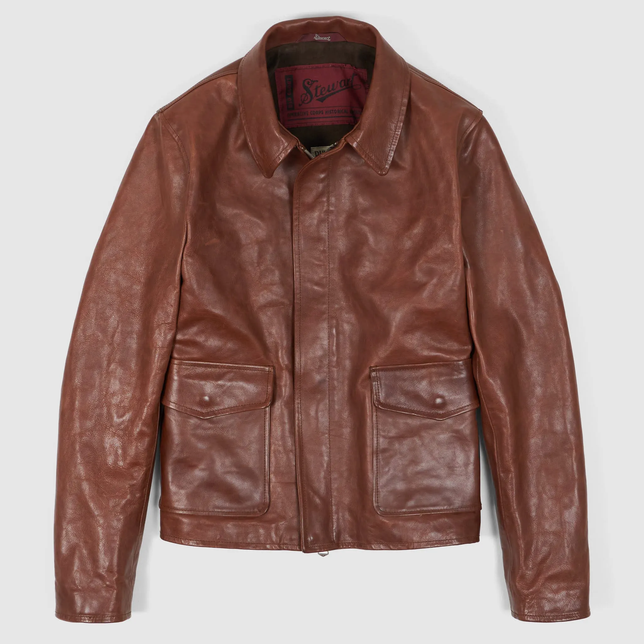 Stewart Buffalo Skipper «Indy» Leather Jacket sold by DeeCee style