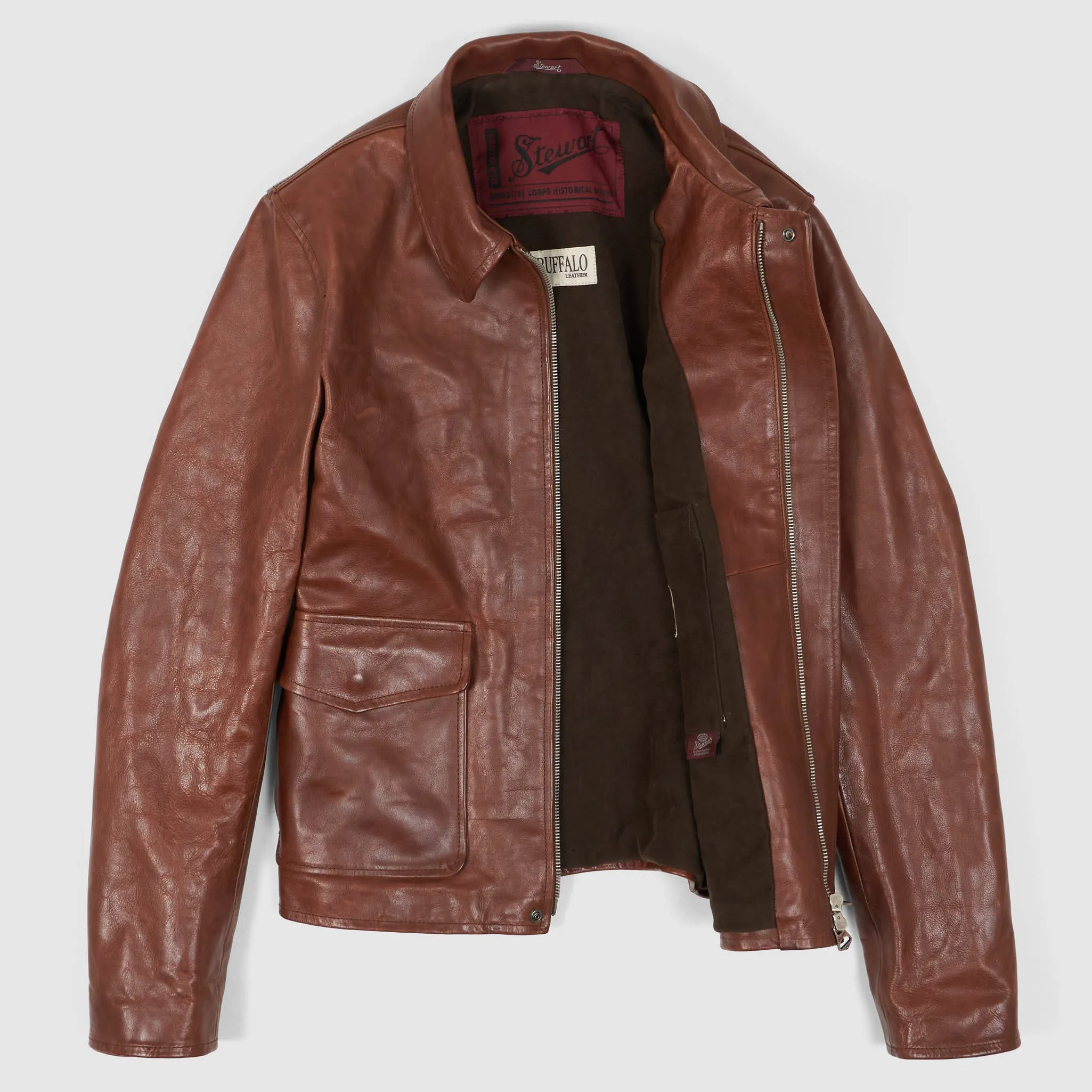 Stewart Buffalo Skipper «Indy» Leather Jacket sold by DeeCee style product image thumbnail 2