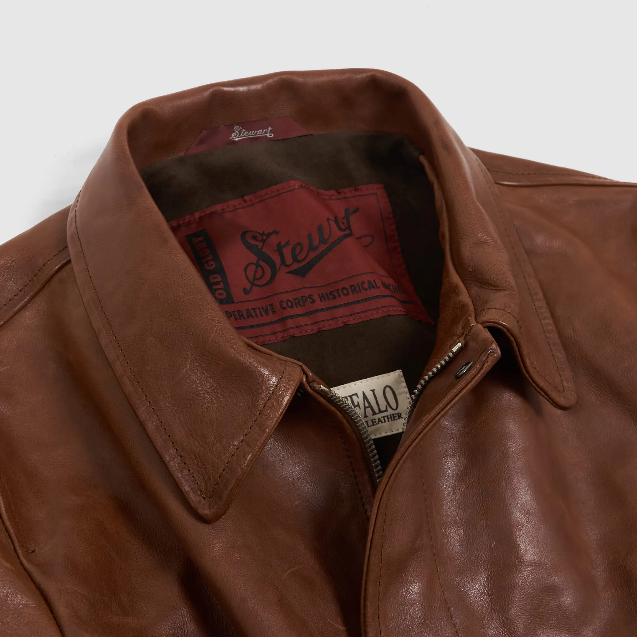 Stewart Buffalo Skipper «Indy» Leather Jacket sold by DeeCee style product image thumbnail 4