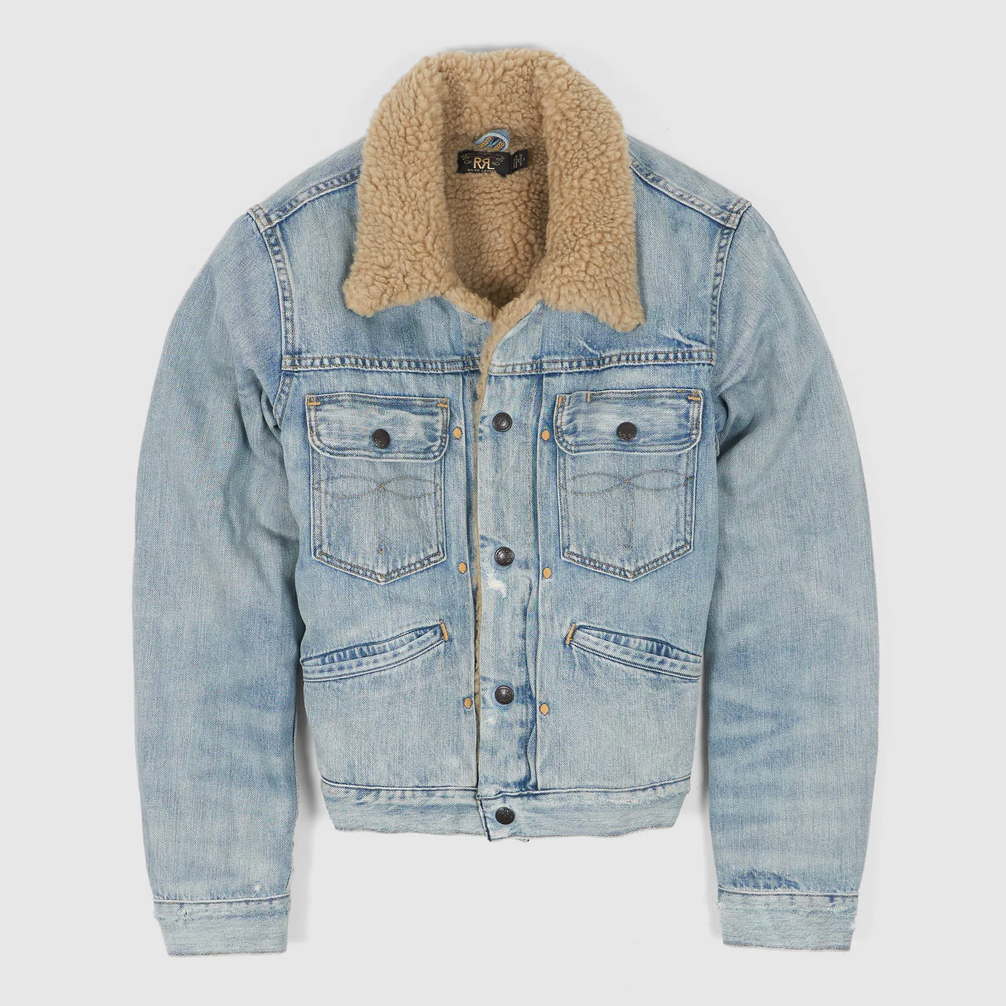 Double RL Ladies Teddy Fleece Lined Trucker Jacket sold by DeeCee style