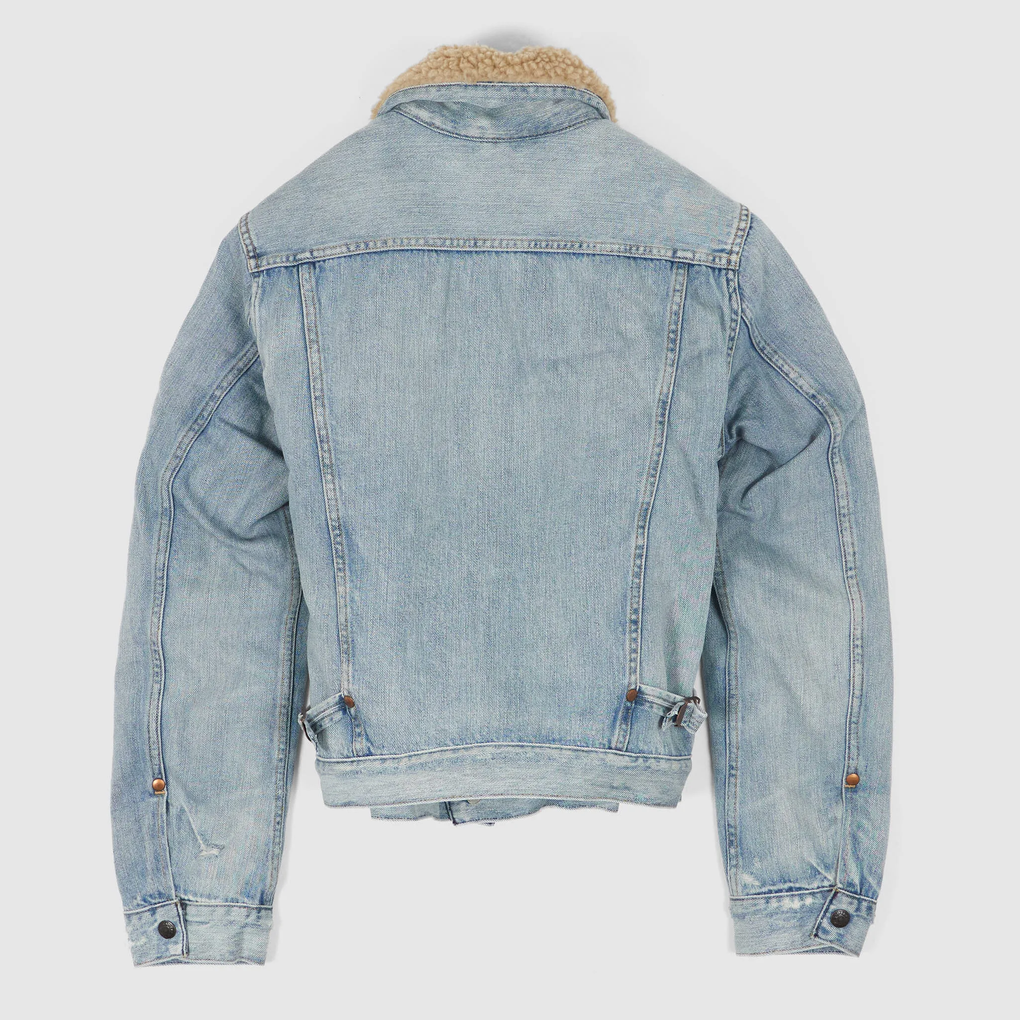 Double RL Ladies Teddy Fleece Lined Trucker Jacket sold by DeeCee style product image thumbnail 3