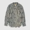 Kapital Jacquard Woven Feather Denim Western Shirt sold by DeeCee style
