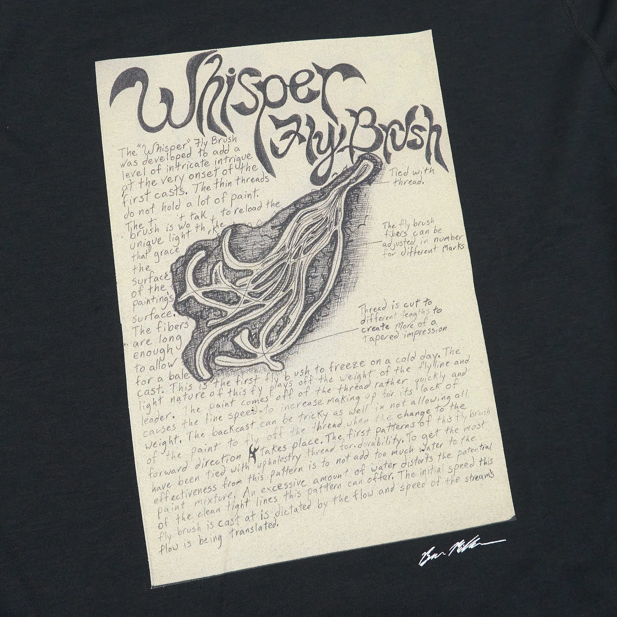 South2 West8 x Ben Miller Whisper Fly Brush Long Sleeve T-Shirt sold by DeeCee style product image thumbnail 2