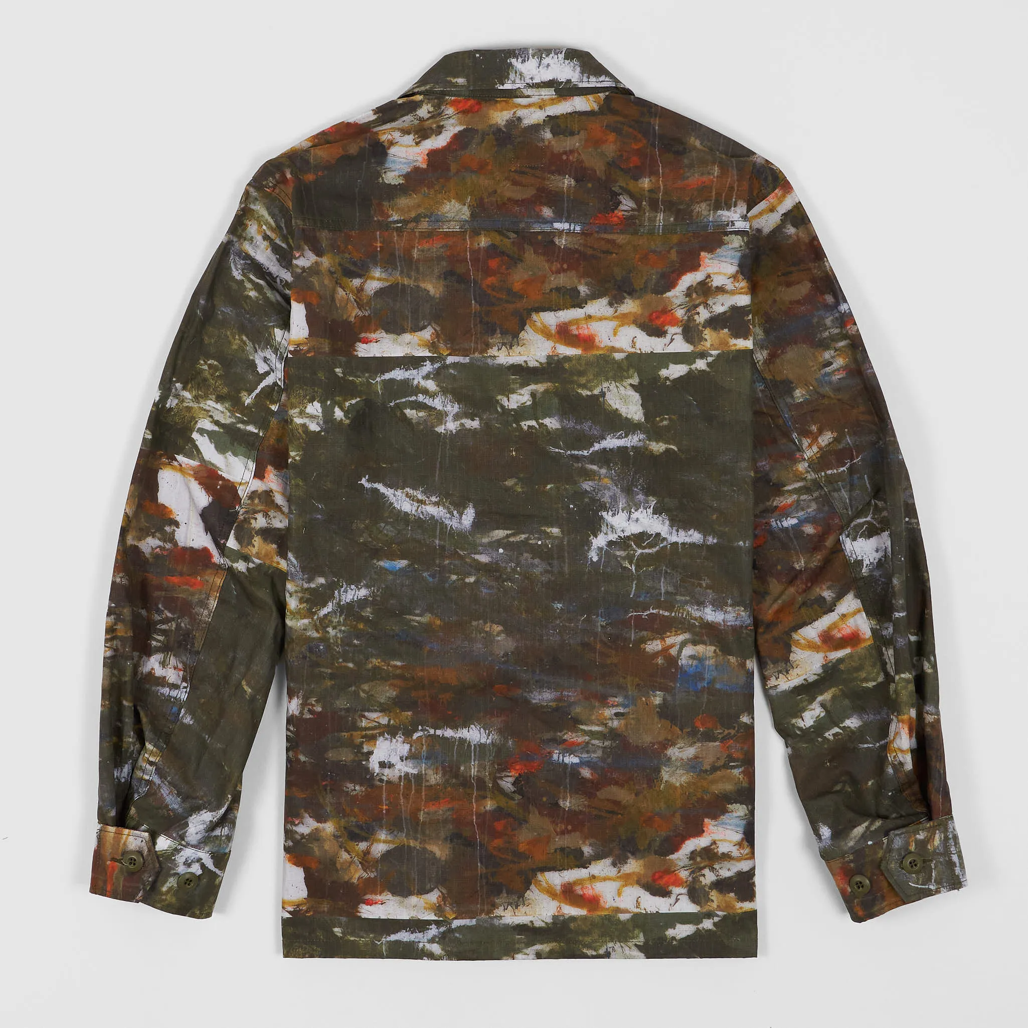 South2 West8 x Ben Miller Printed Artwork Hunting Fatigue Overshirt Jacket sold by DeeCee style product image thumbnail 3