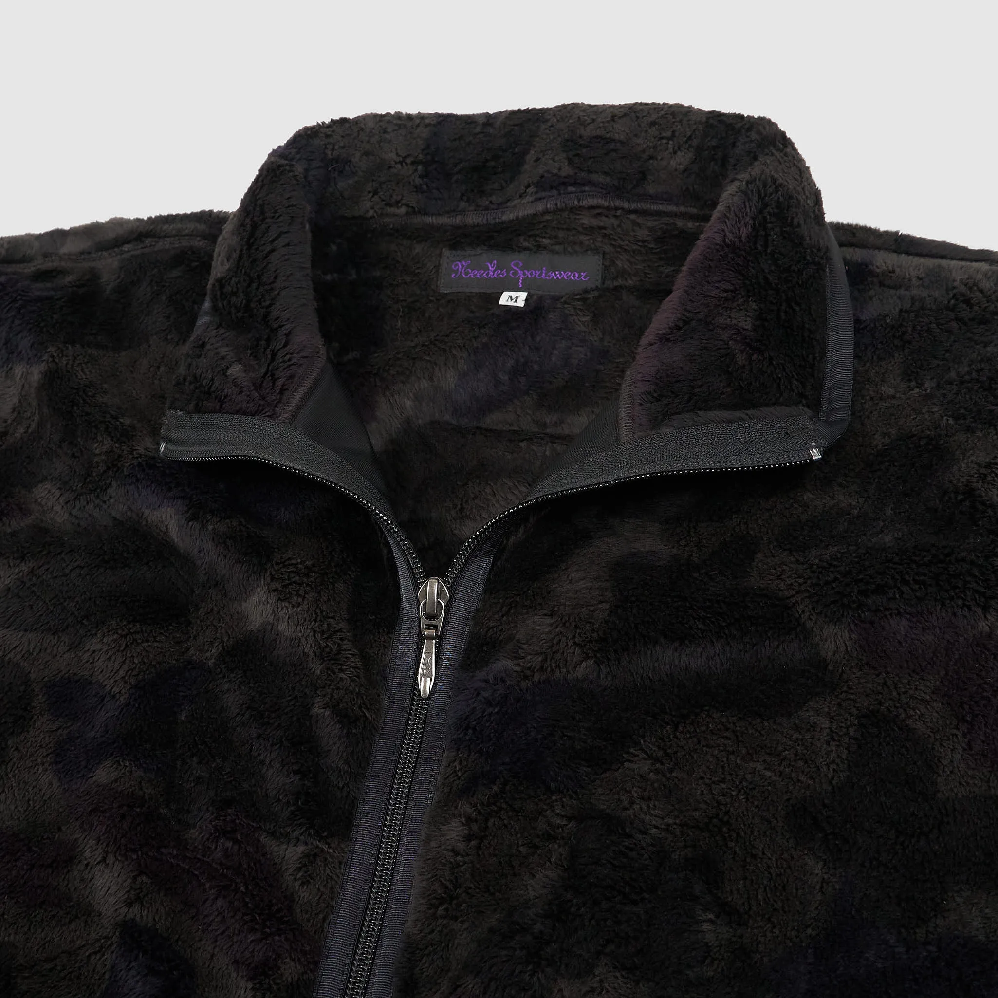 Needles Japan Full Zip Micro Fur Fleece Charcoal Jacket sold by DeeCee style product image thumbnail 4