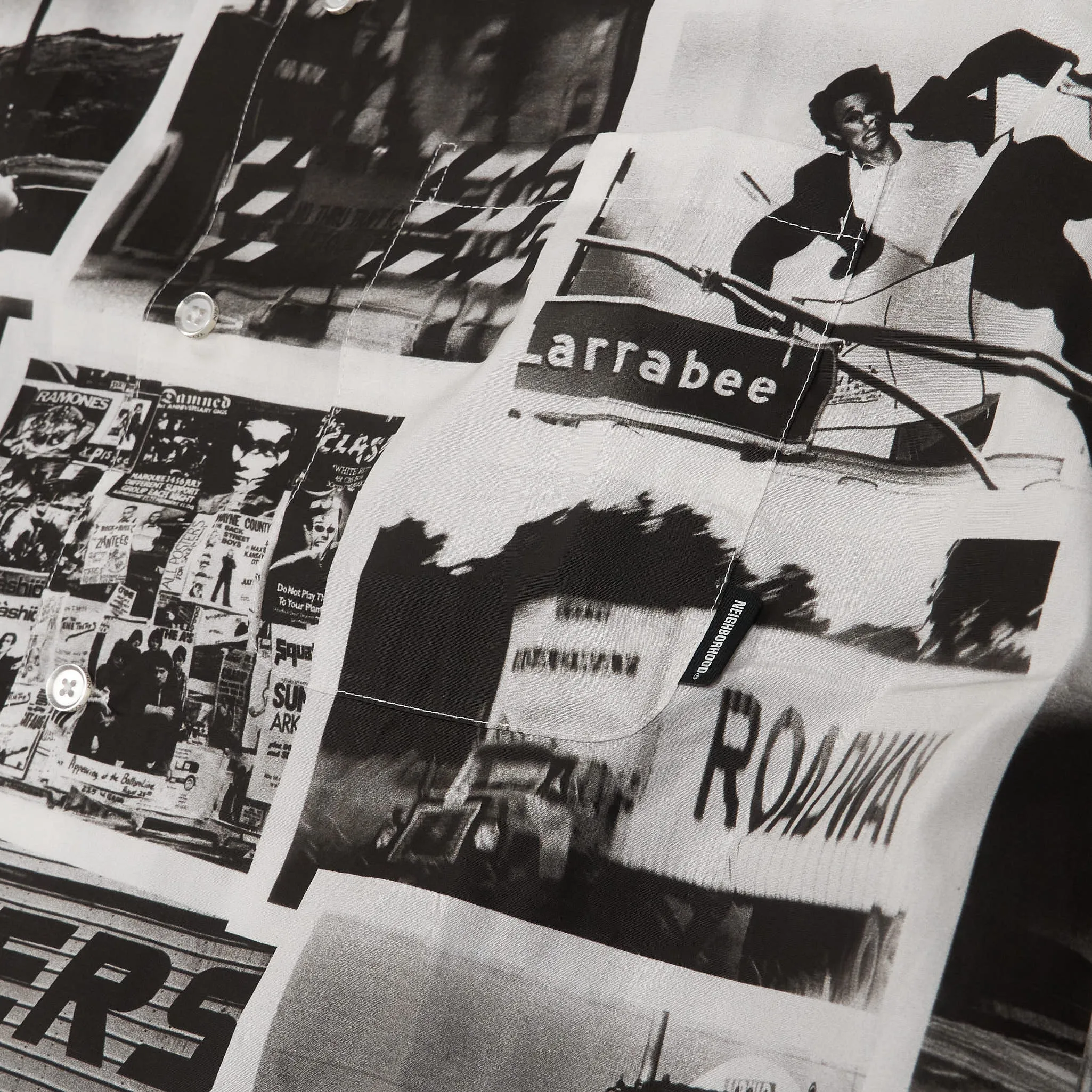 Neighborhood Printed Short Sleeve Camp Collar Shirt sold by DeeCee style product image thumbnail 5