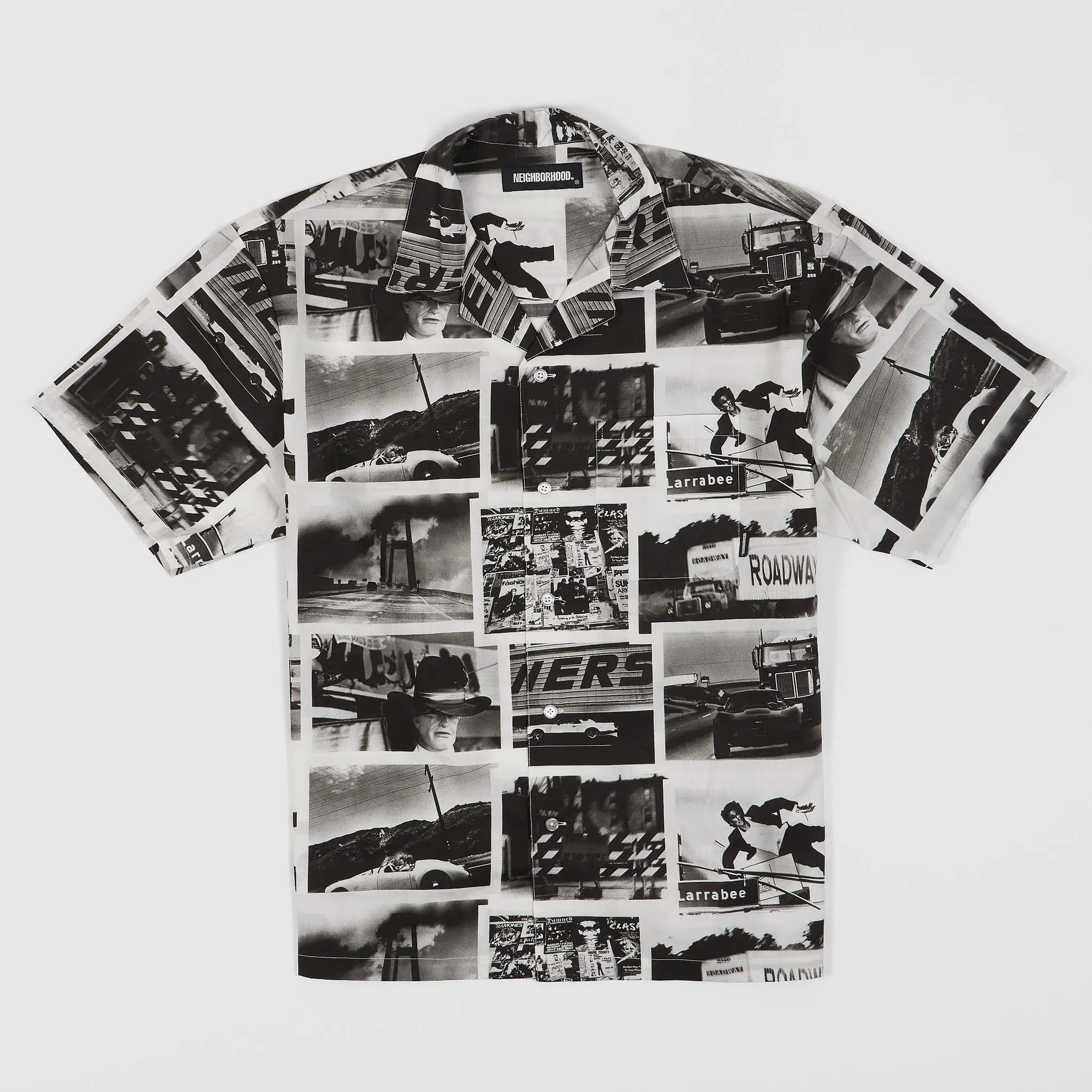 Neighborhood Printed Short Sleeve Camp Collar Shirt sold by DeeCee style