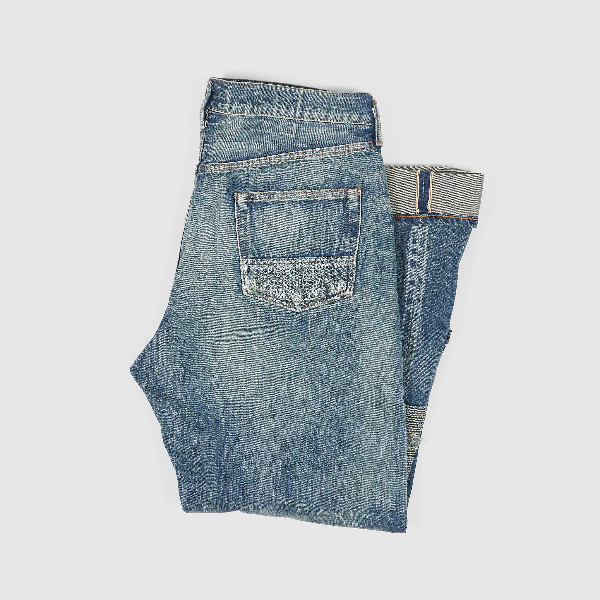 FDMTL Classic Straight Cut Patchwork Denim Jeans sold by DeeCee style product image thumbnail 3