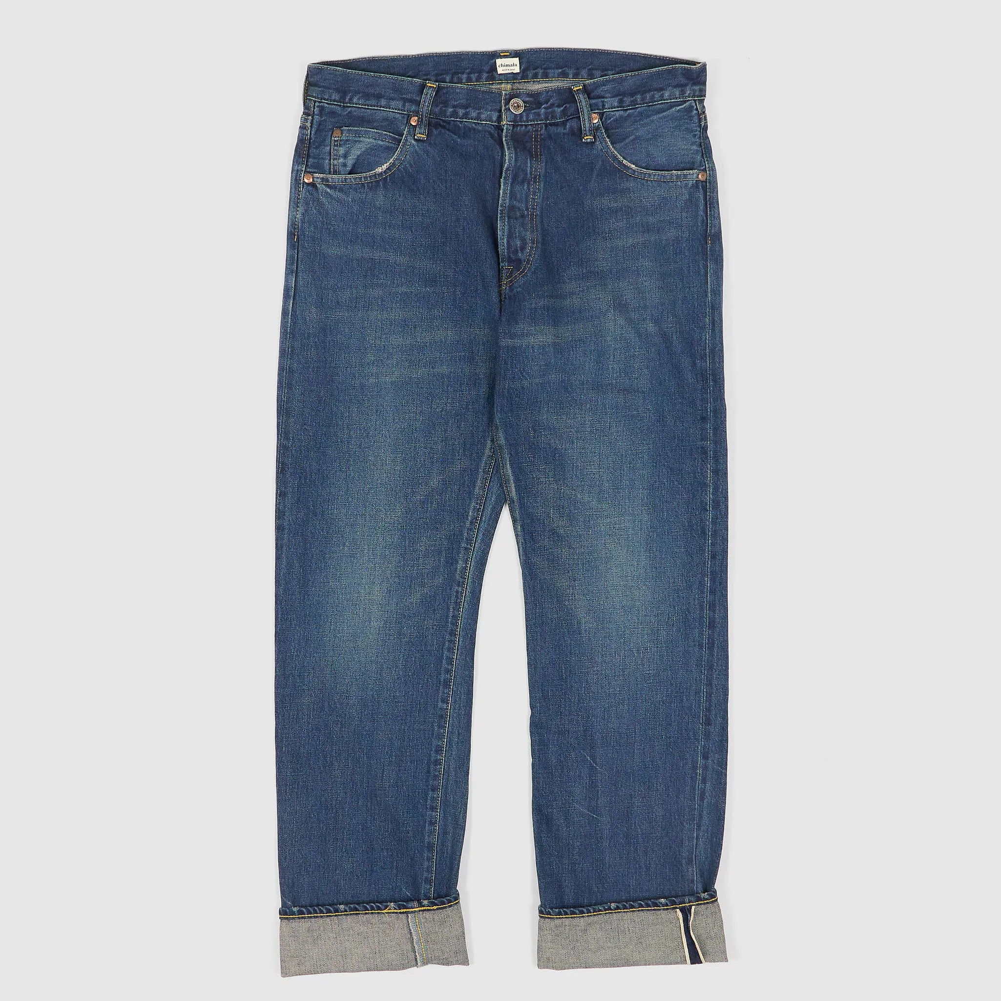 Chimala 5-Pocket Selvedge Straight Leg Unisex Jeans sold by DeeCee style