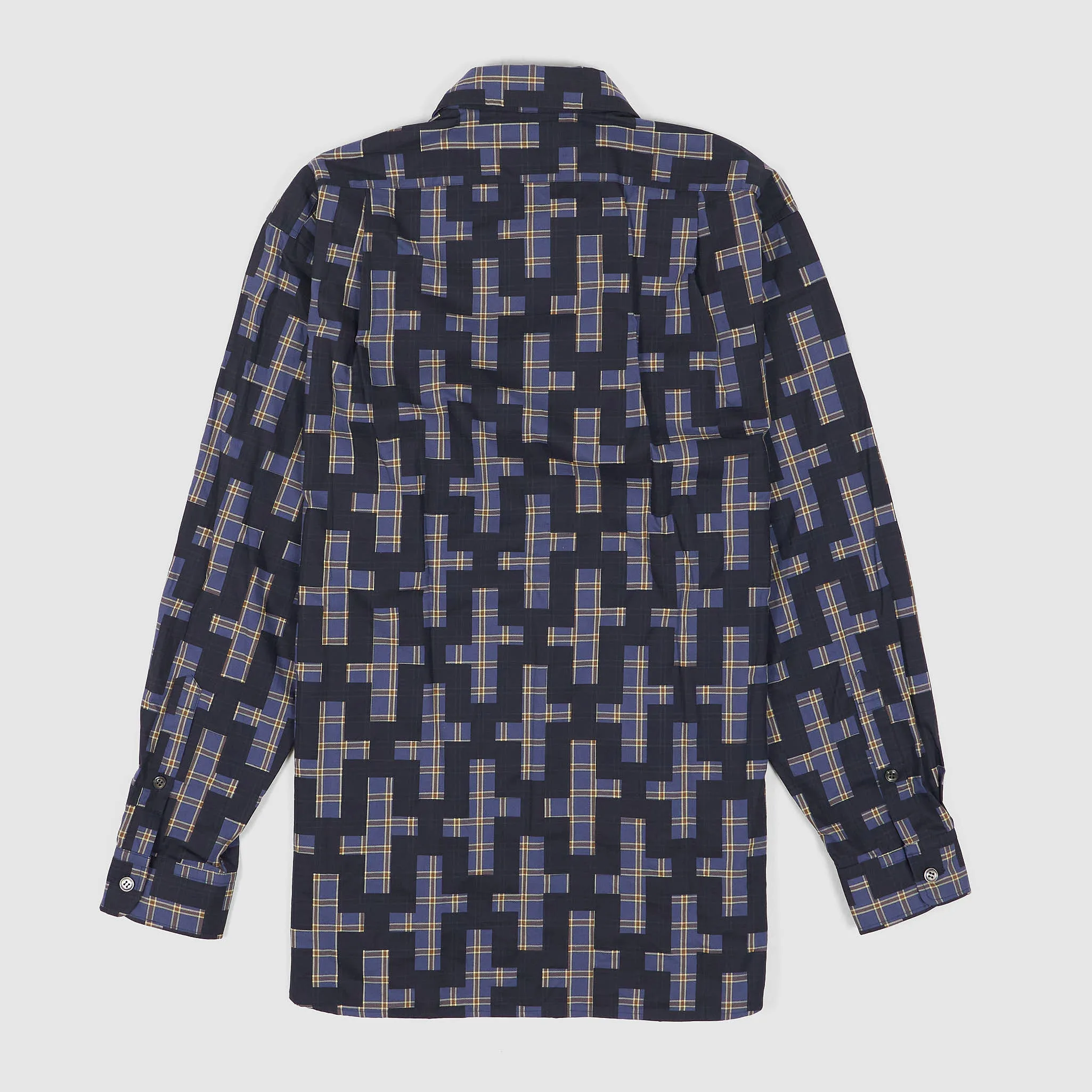 Blue Blue Japan Nagashi Juji Cross Pattern Shirt sold by DeeCee style product image thumbnail 2