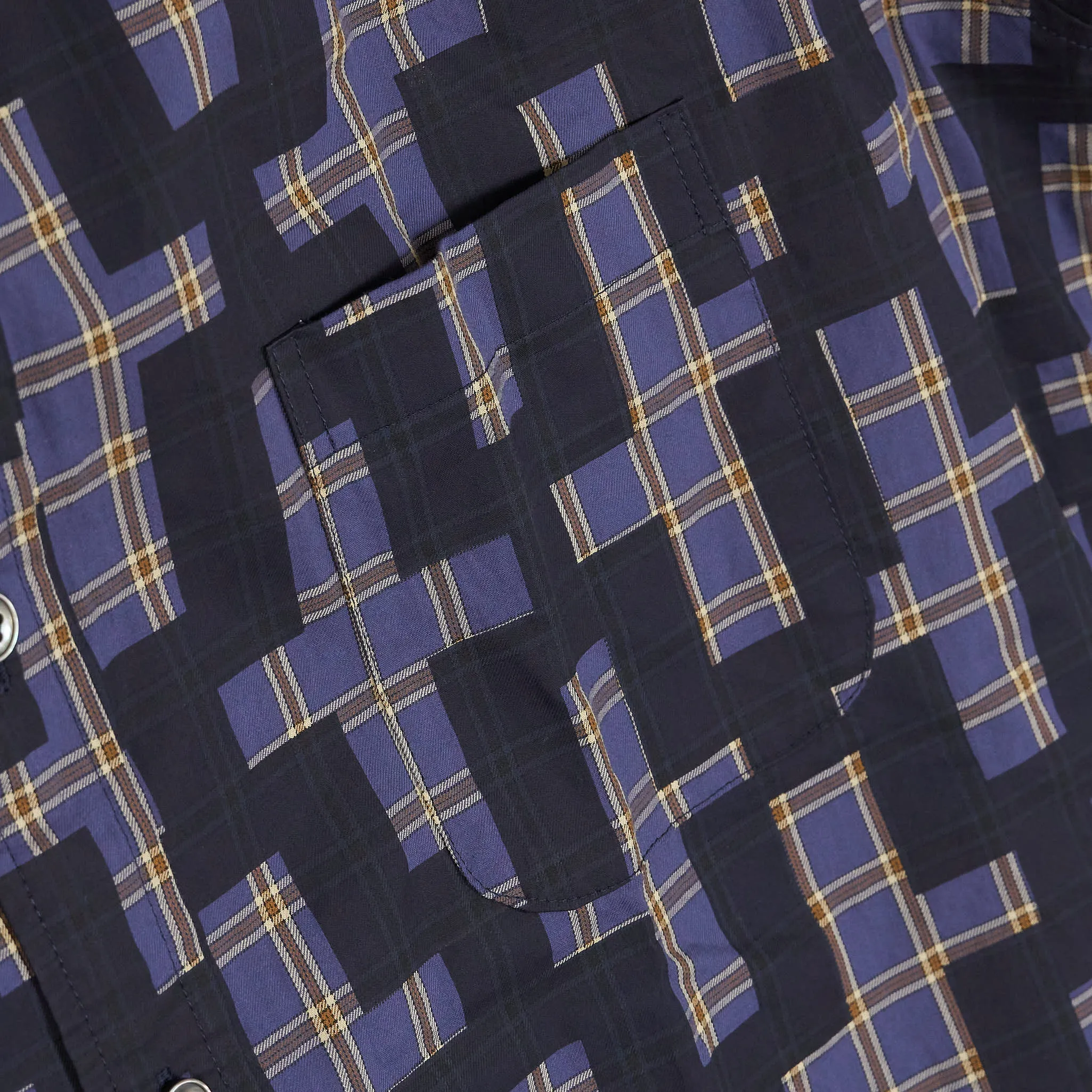 Blue Blue Japan Nagashi Juji Cross Pattern Shirt sold by DeeCee style product image thumbnail 5