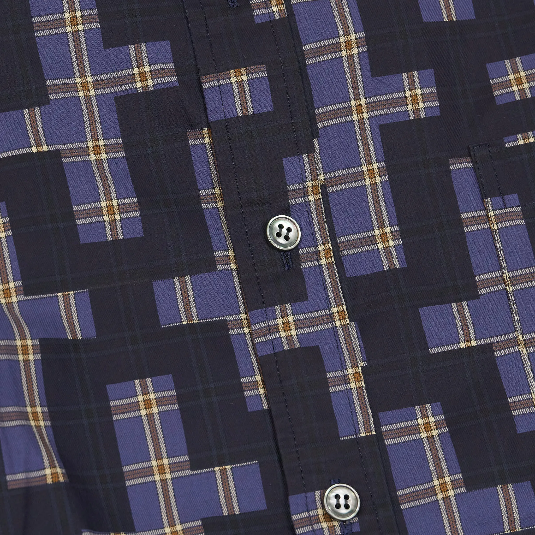 Blue Blue Japan Nagashi Juji Cross Pattern Shirt sold by DeeCee style product image thumbnail 4