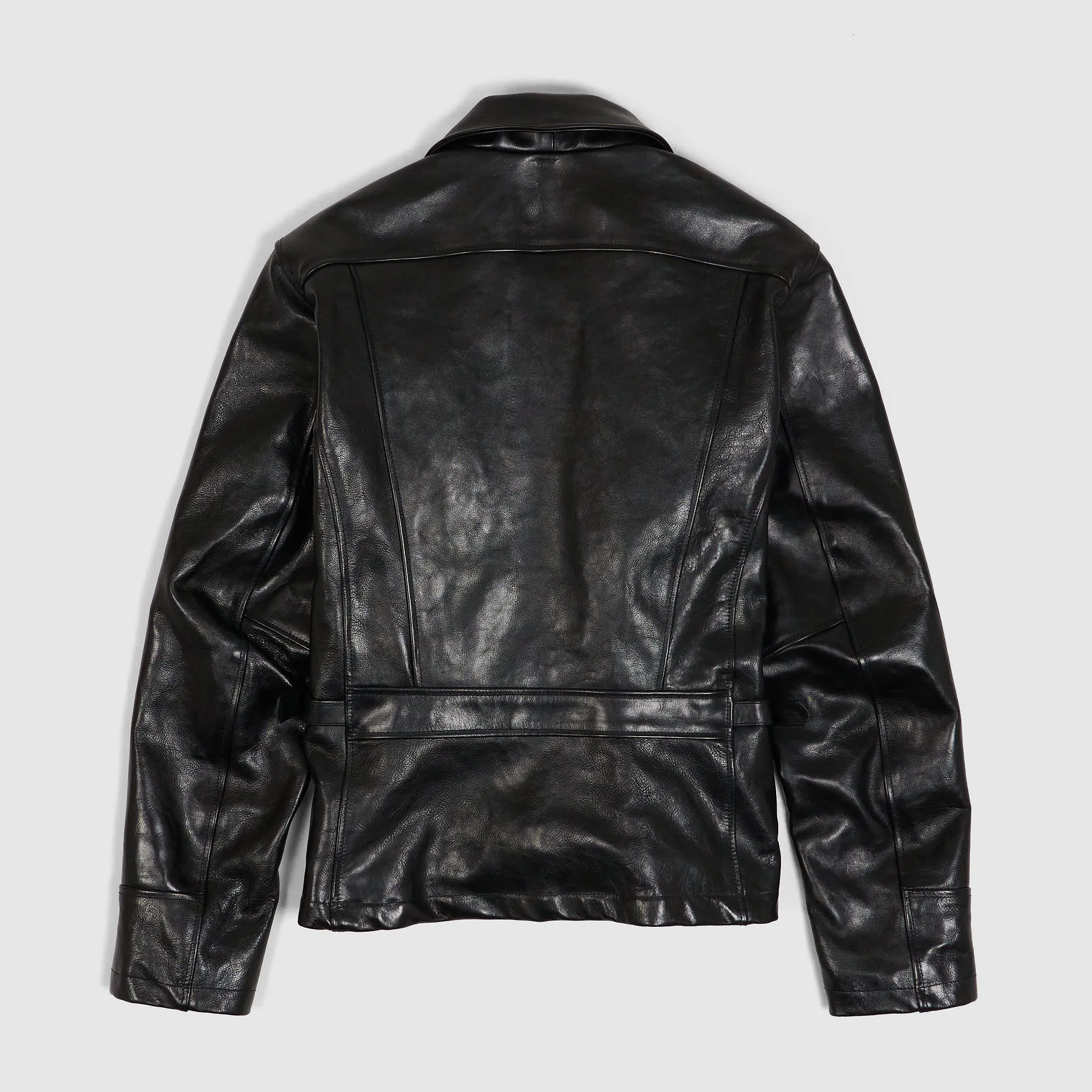 Stewart Buffalo Skipper Half Belt Leather Jacket sold by DeeCee style product image thumbnail 3