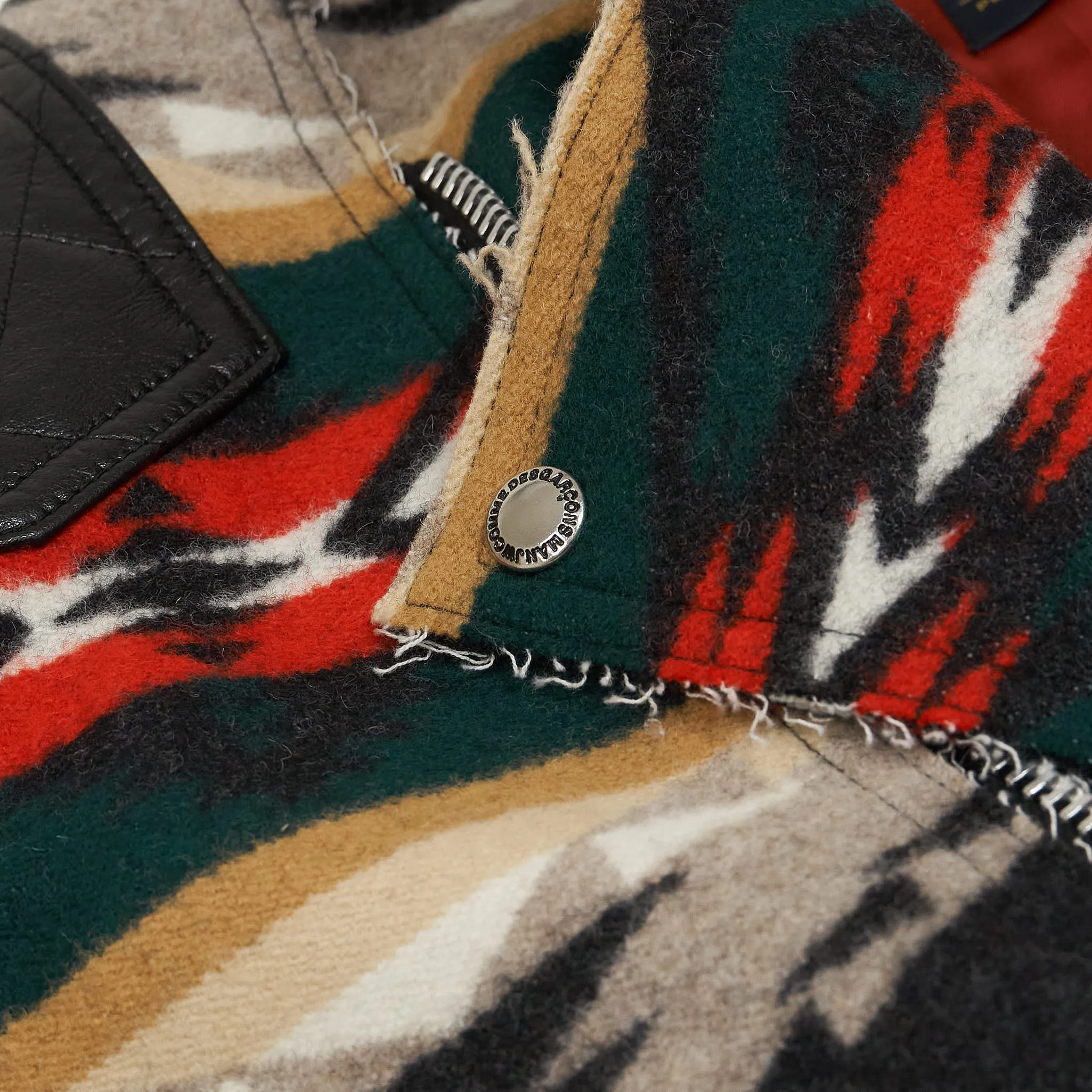 Junya Watanabe Man x Pendleton Blanket Quilted Perfecto Jacket sold by DeeCee style product image thumbnail 5