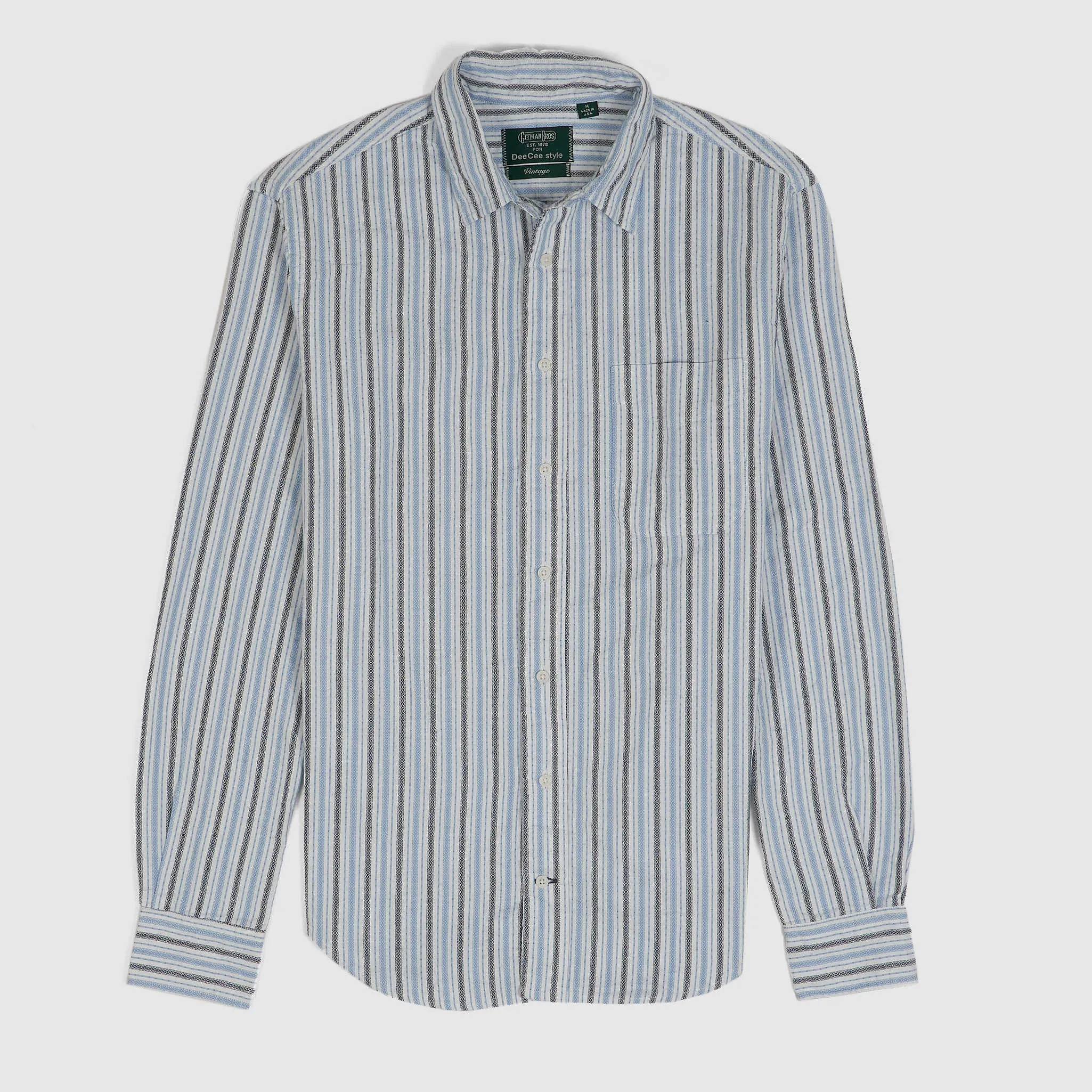 Gitman Vintage for DeeCee style Woven Vintage Stripes Cotton Shirts sold by DeeCee style