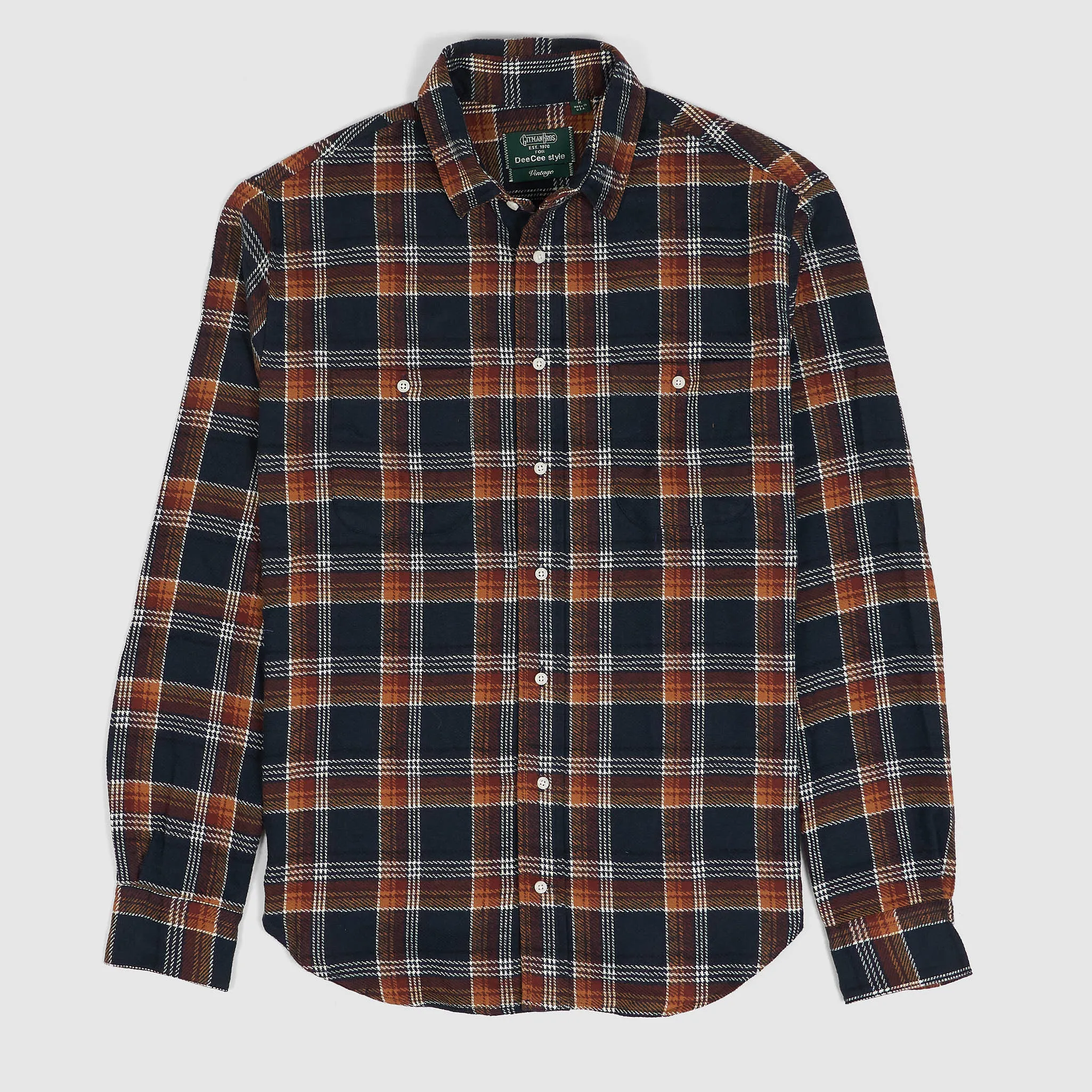 Gitman Vintage for DeeCee style Plaid Soft Cotton Sports Shirt sold by DeeCee style product image thumbnail 5