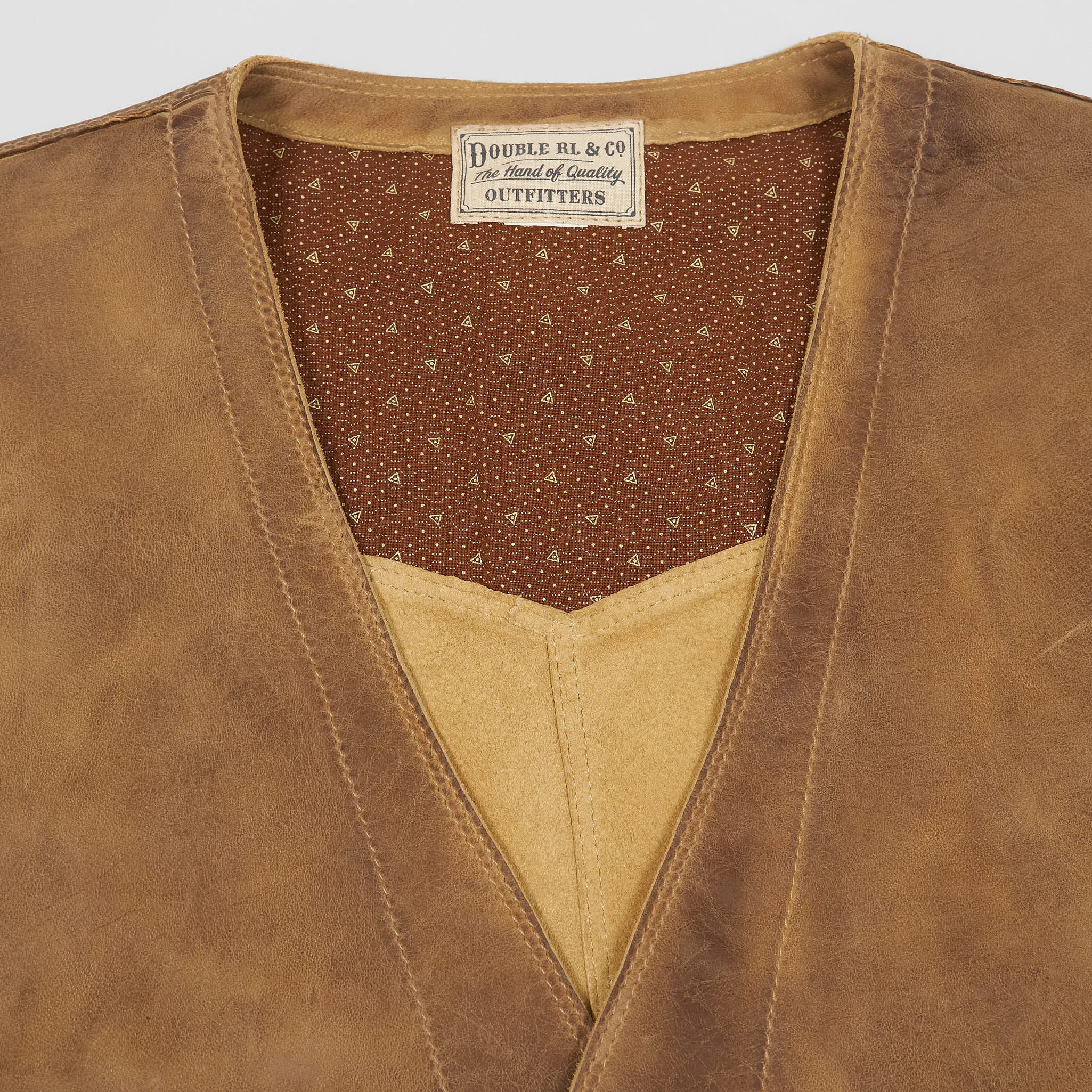 Double RL Hand-Embroidered Shepskin vest sold by DeeCee style product image thumbnail 5