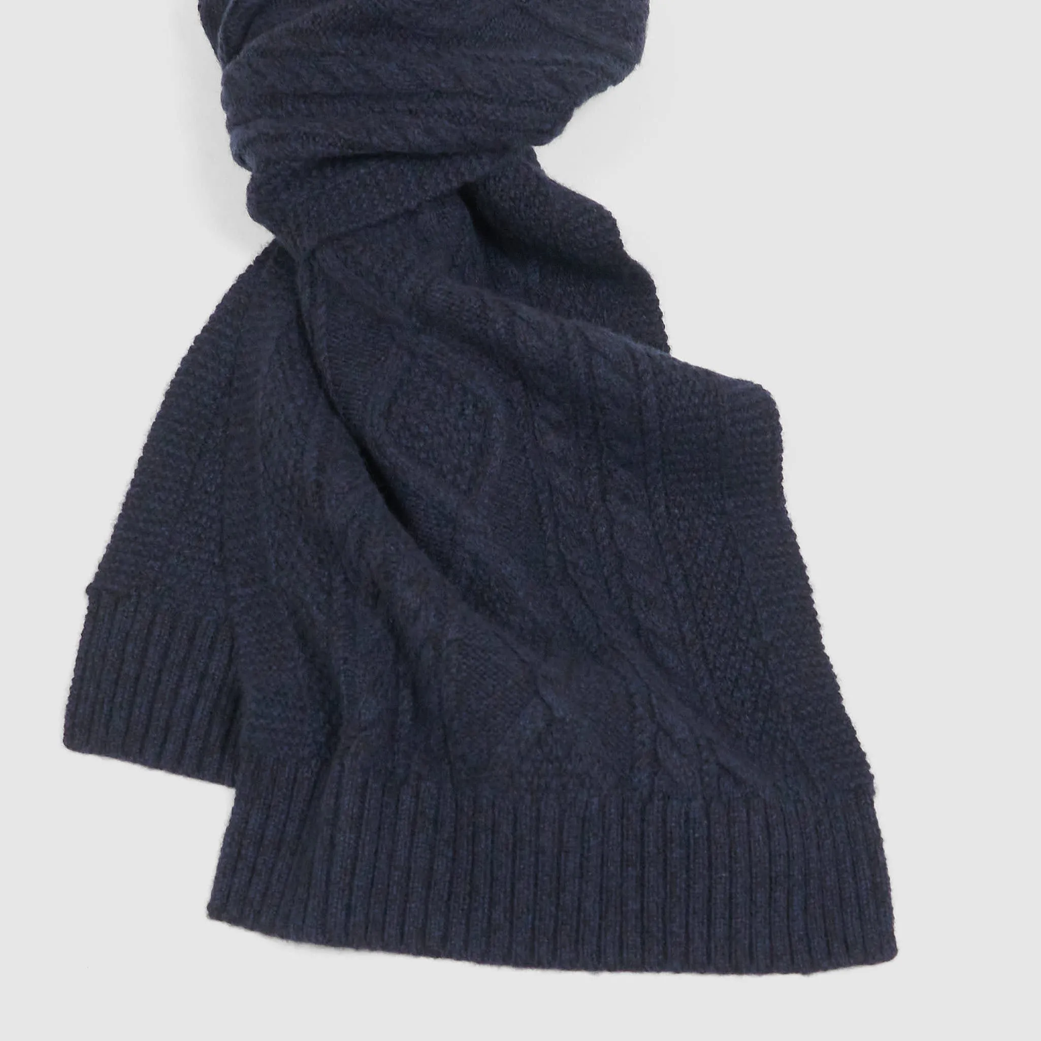 Double RL Aran Knit Cashmere Scarf sold by DeeCee style product image thumbnail 4