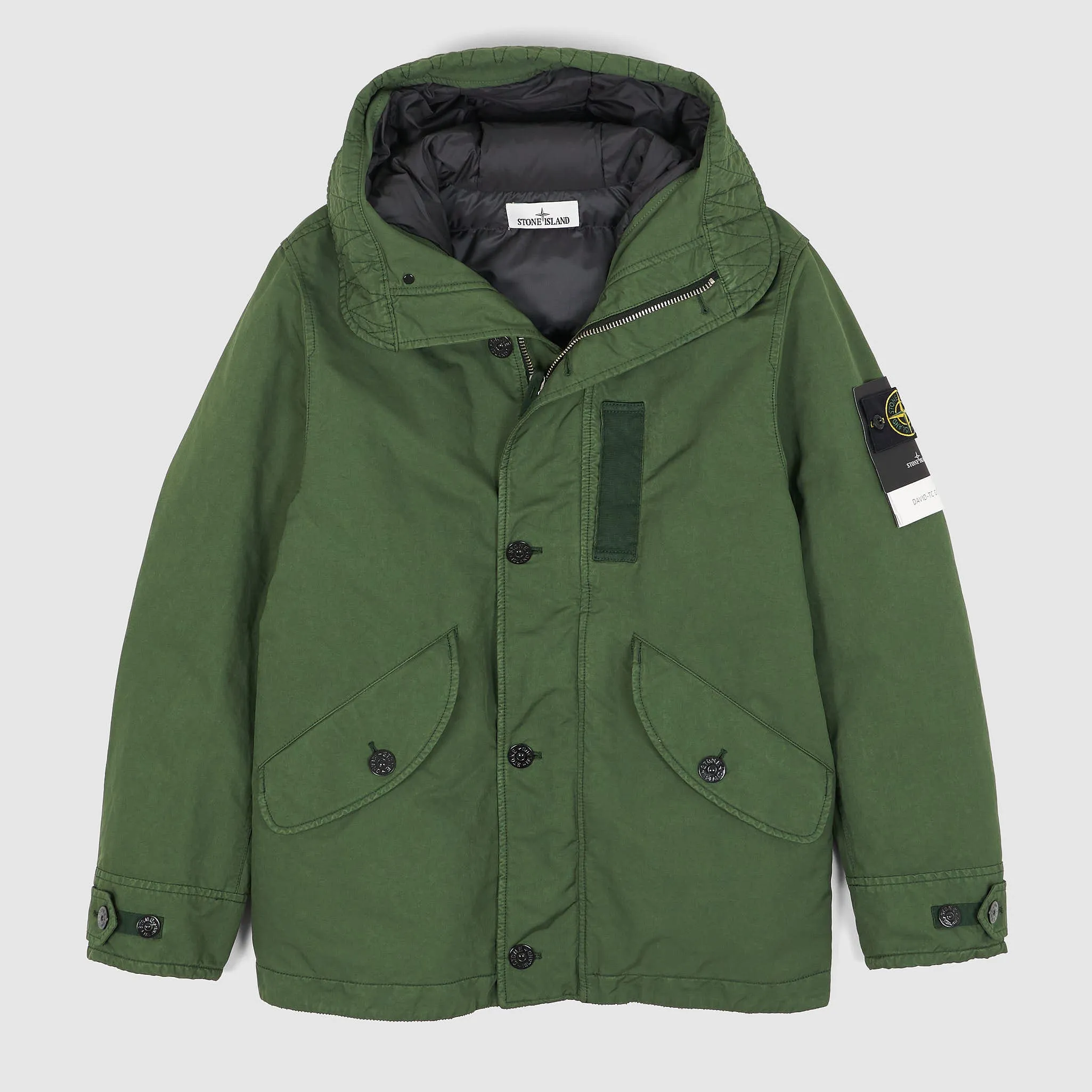 Stone Island Hooded David-TC Down Parka sold by DeeCee style