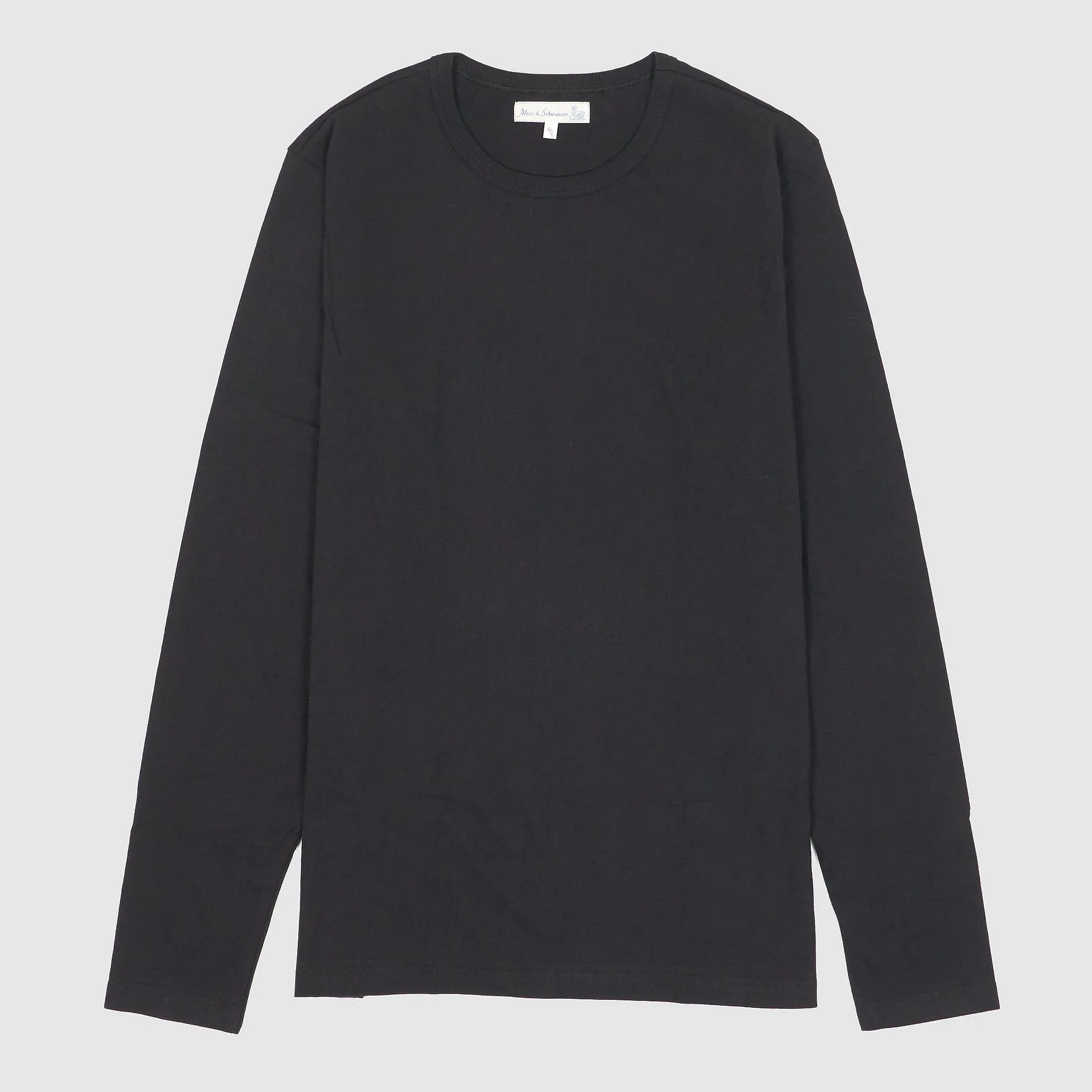 Merz b. Schwanen Basic Long Sleeves Crew Neck T-Shirt sold by DeeCee style
