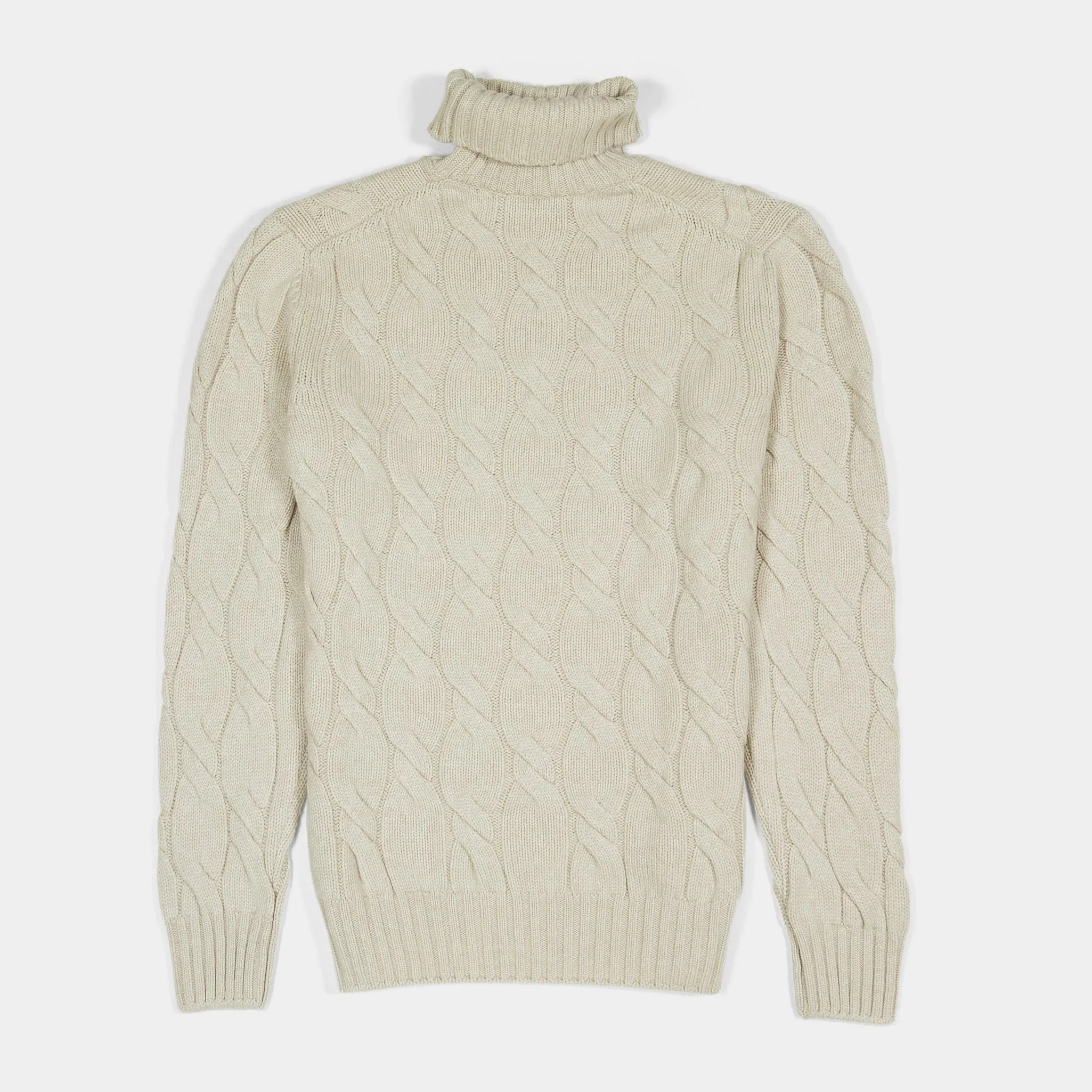 Gran Sasso Roll Neck Cable Knit Pure Cashmere Pullover sold by DeeCee style product image thumbnail 2