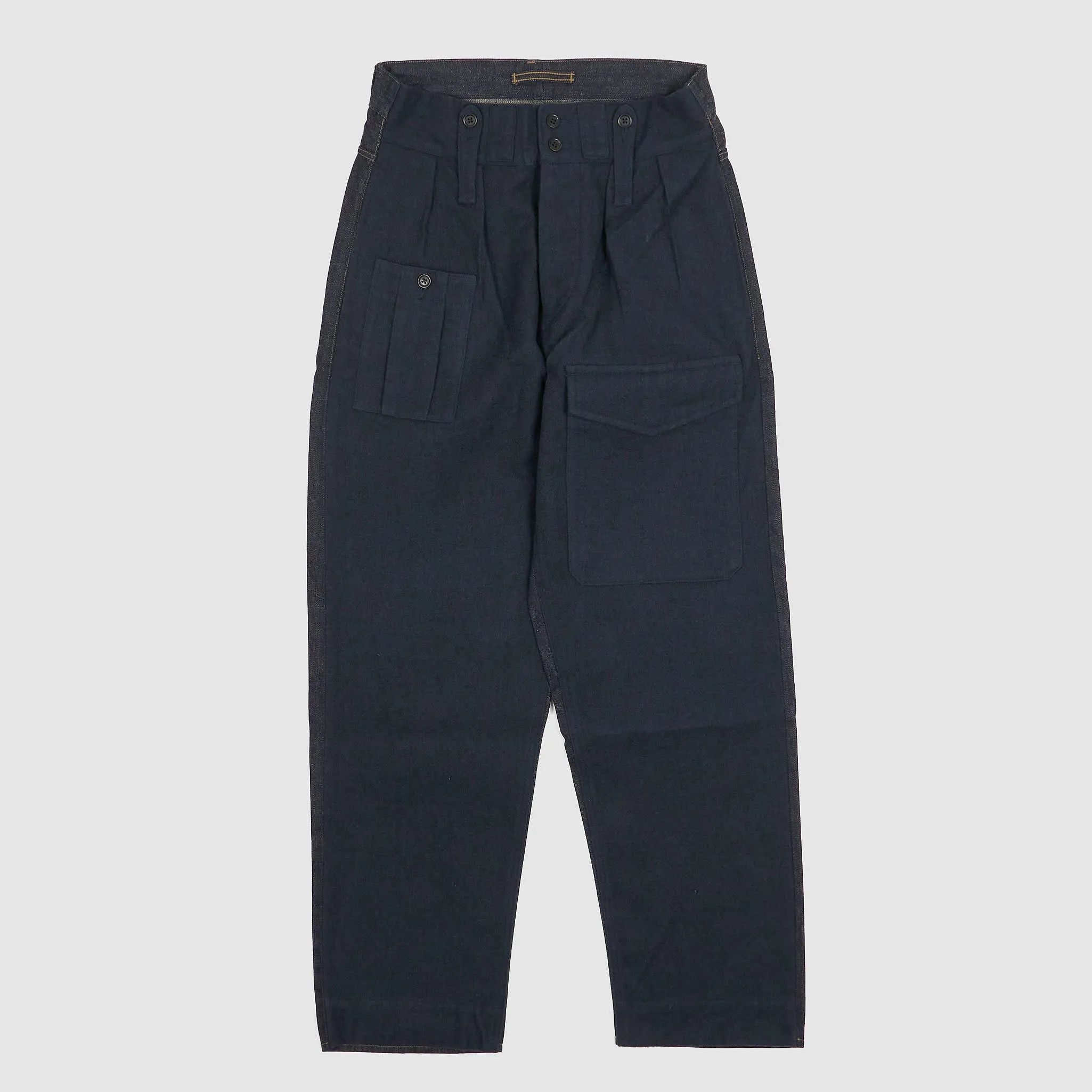 Nigel Cabourn Military Wool / Denim Chino Trousers sold by DeeCee style