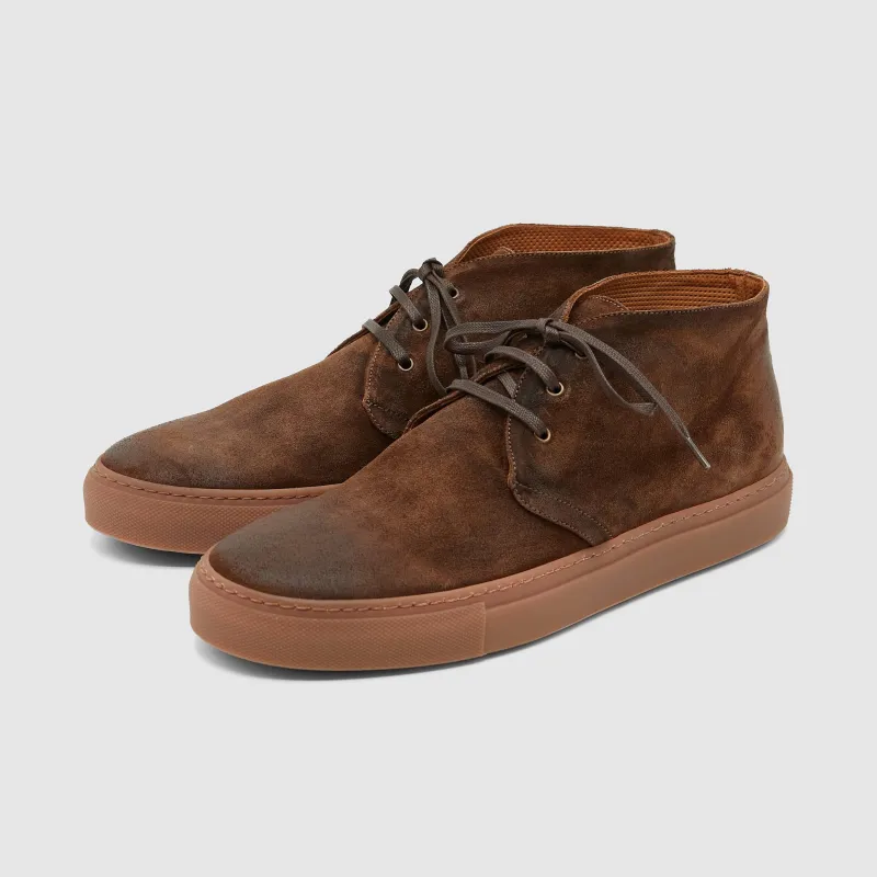 Crispiniano City Chukka Profil Sneakers Brown sold by DeeCee style