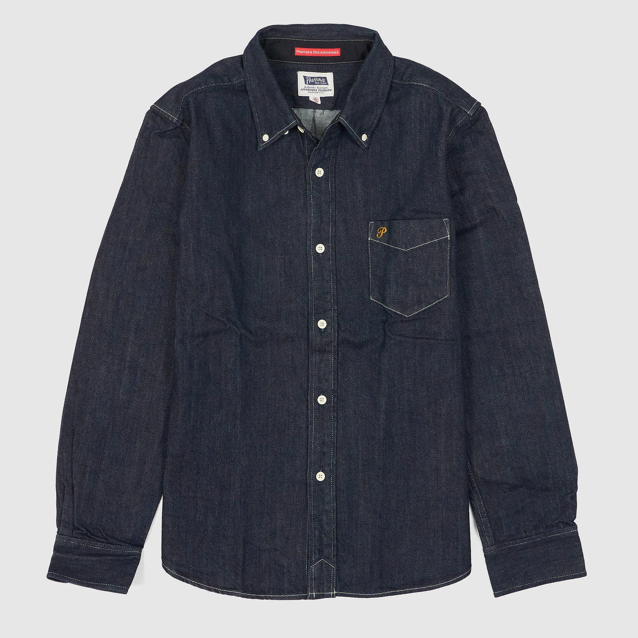 Pherrows 25th Anniversary Denim Overshirt sold by DeeCee style