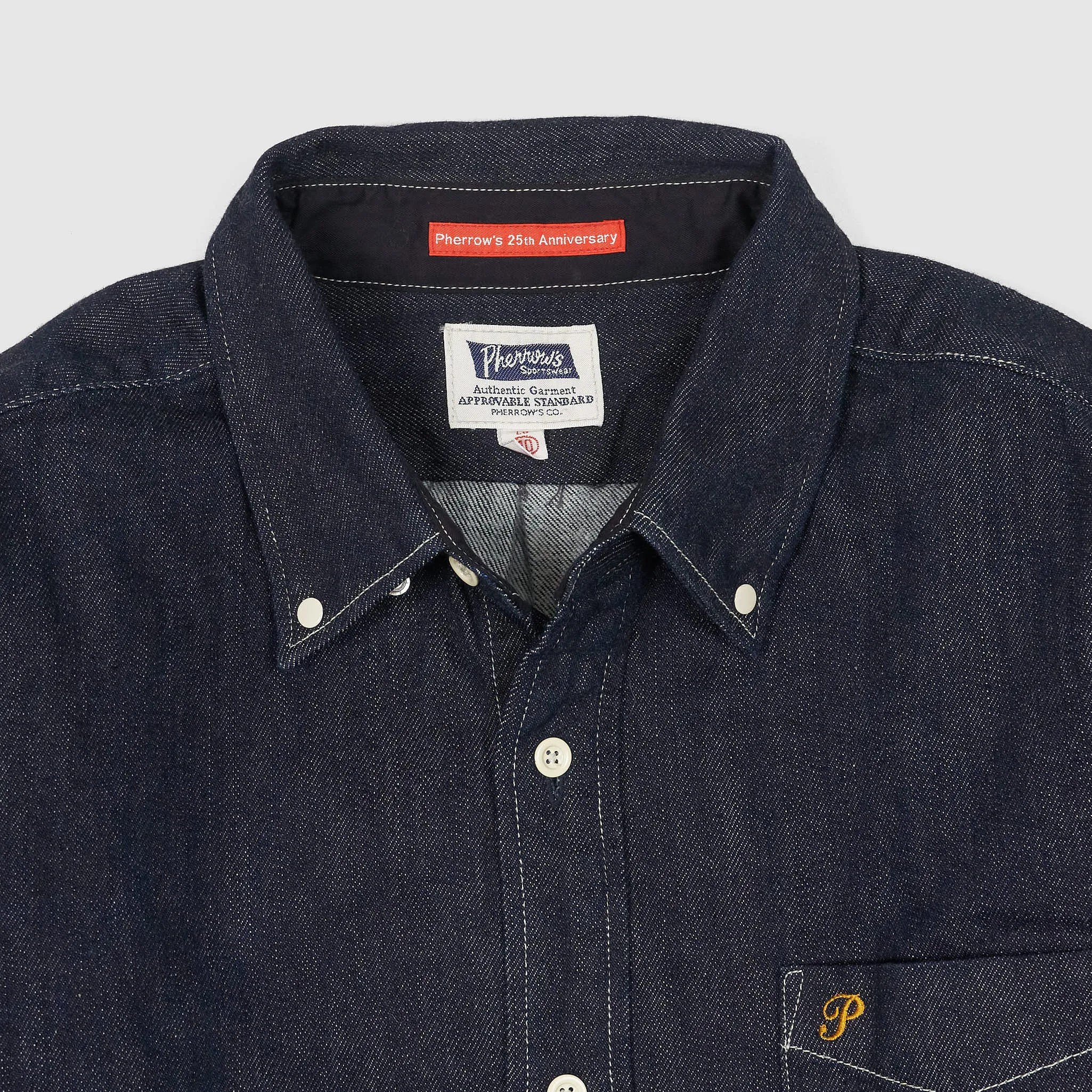 Pherrows 25th Anniversary Denim Overshirt sold by DeeCee style product image thumbnail 3