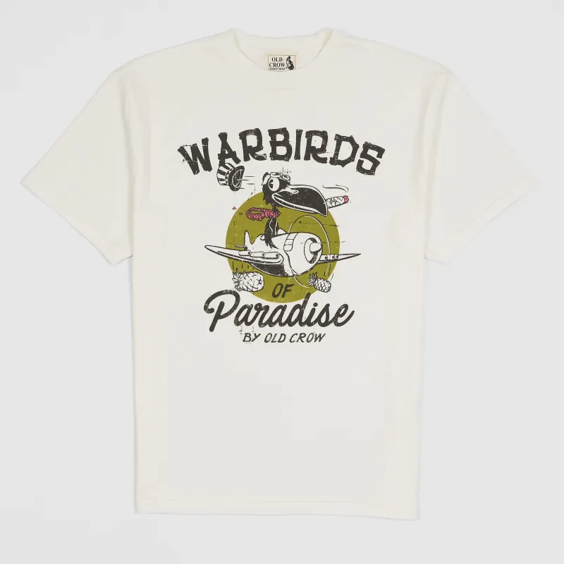 Old Crow Speed Shop by Glad Hand & Co. Warbirds of Paradise Short Sleeve Crew Neck T-Shirt made by DeeCee style