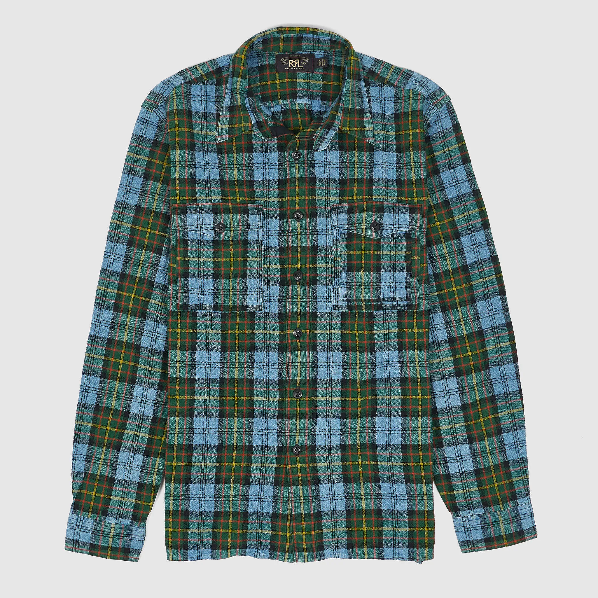 Double RL Medium Weight Plaid Country Shirt sold by DeeCee style