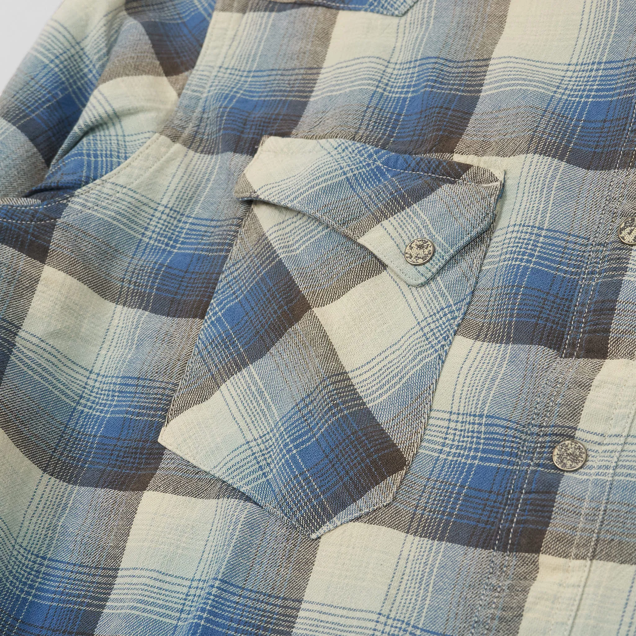 Double RL Plaid twill Western Shirt sold by DeeCee style product image thumbnail 4