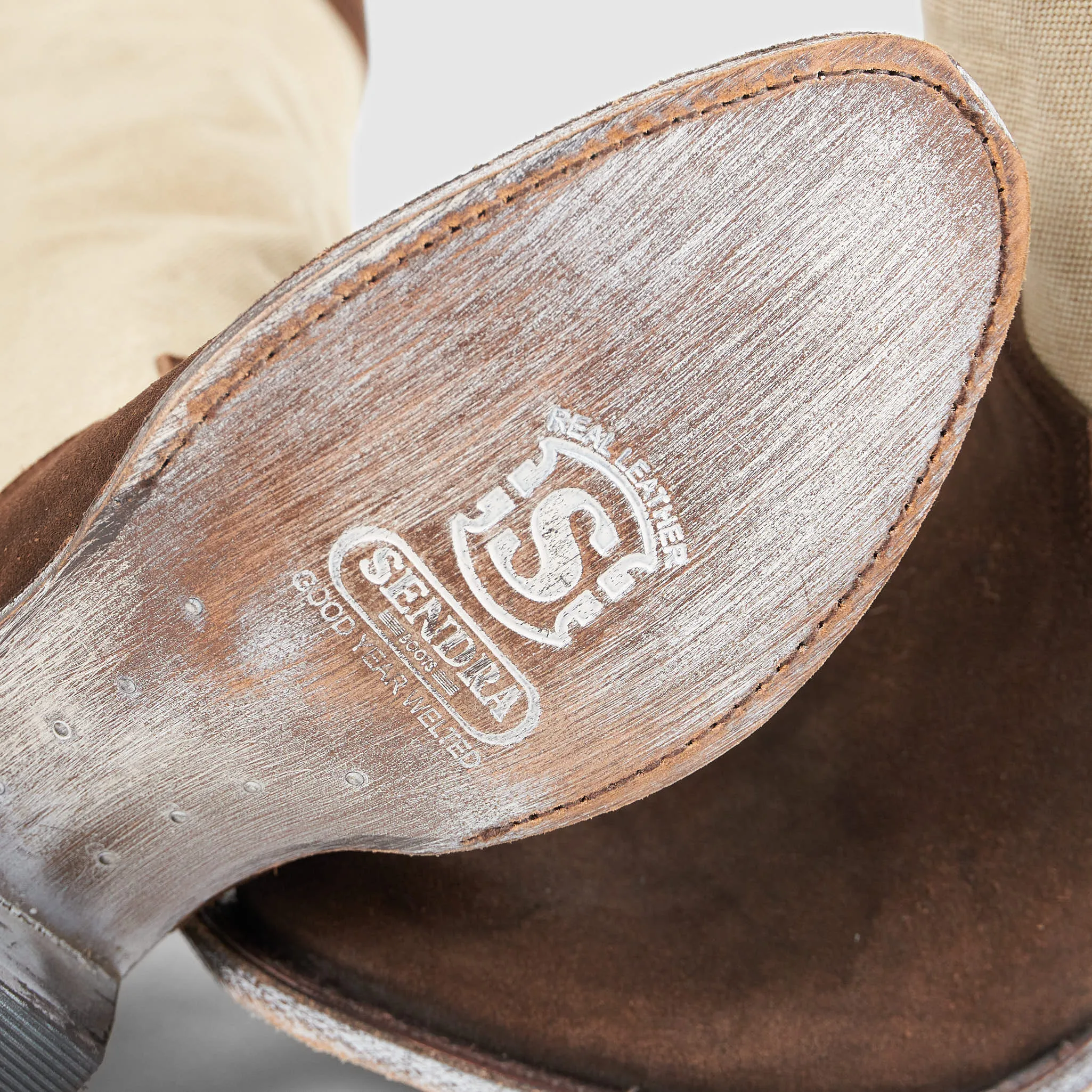 Sendra Ladies Urban Leather and Canvas Western Boot sold by DeeCee style product image thumbnail 4