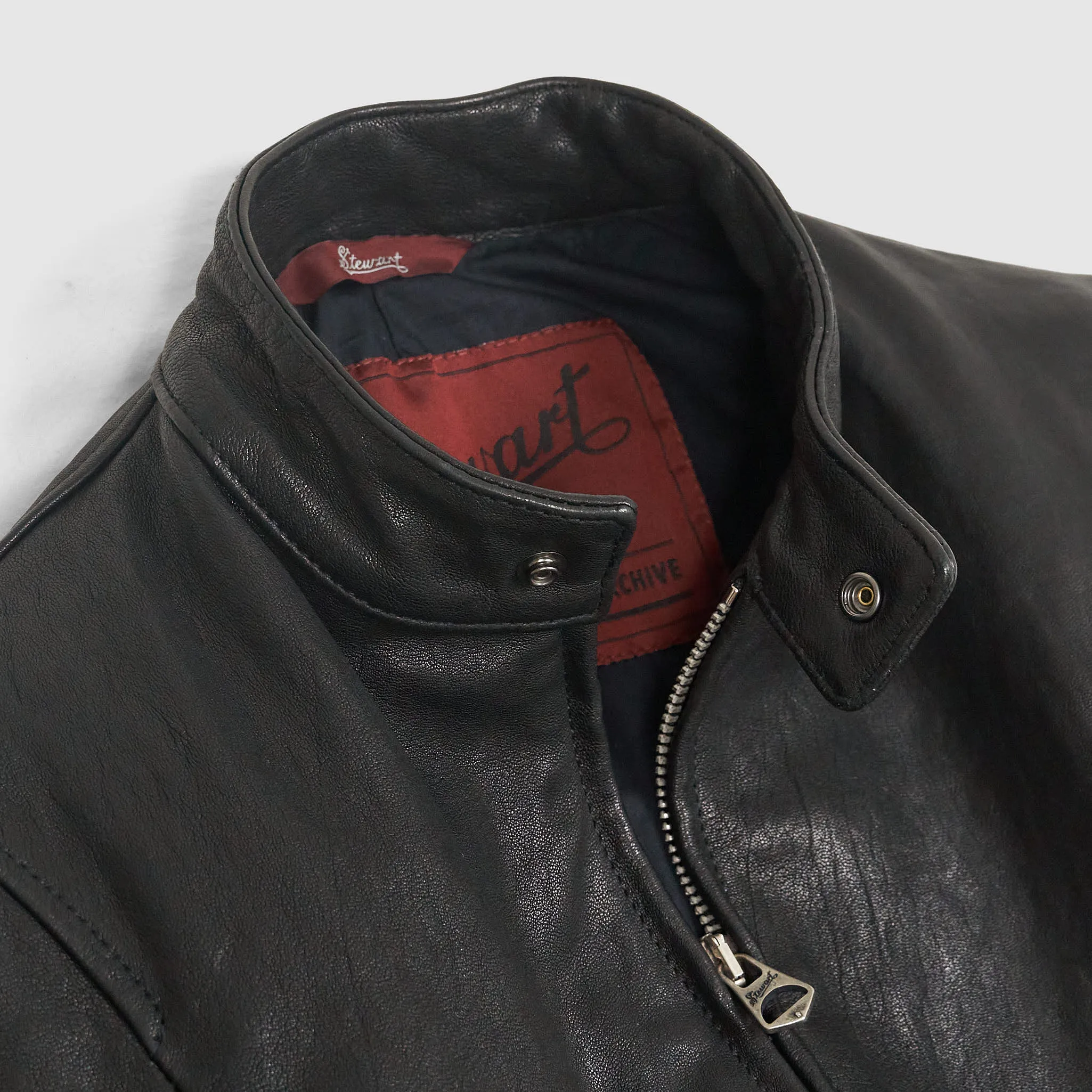 Stewart Ladies Café-Racer Leather Jacket sold by DeeCee style product image thumbnail 4
